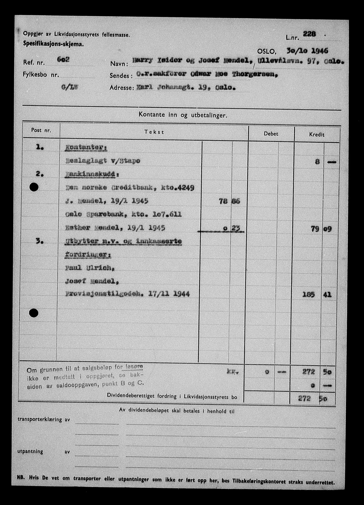 Justisdepartementet, Tilbakeføringskontoret for inndratte formuer, AV/RA-S-1564/H/Hc/Hcc/L0963: --, 1945-1947, s. 724