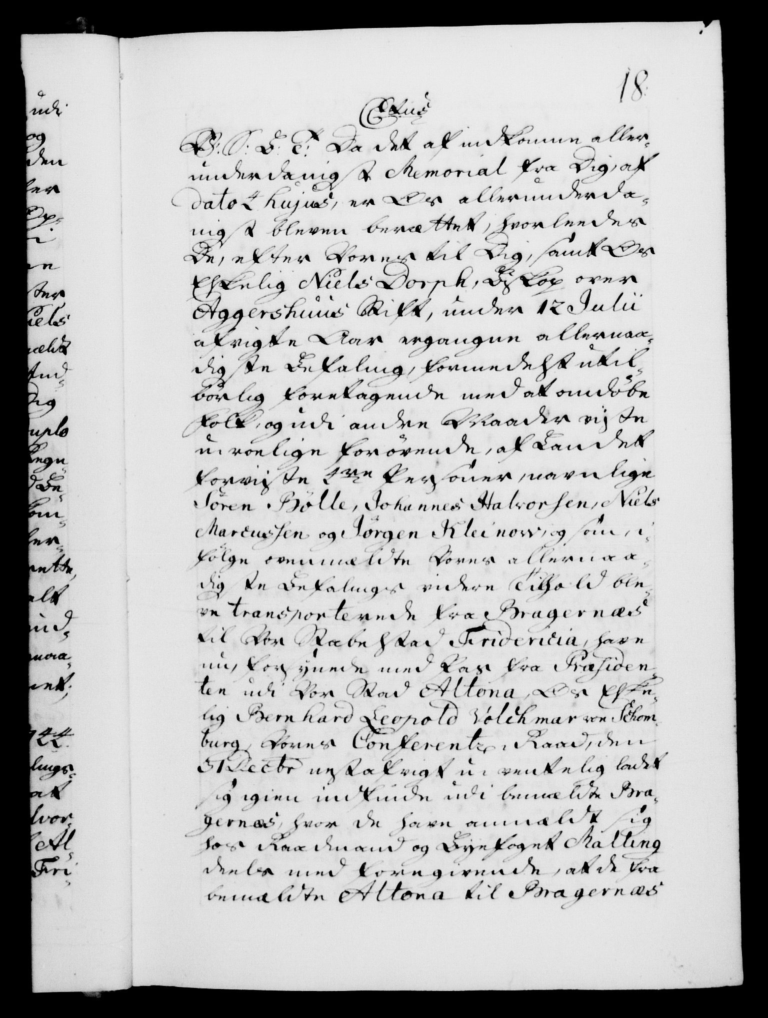 Danske Kanselli 1572-1799, AV/RA-EA-3023/F/Fc/Fca/Fcab/L0030: Norske tegnelser, 1744-1746, s. 18a