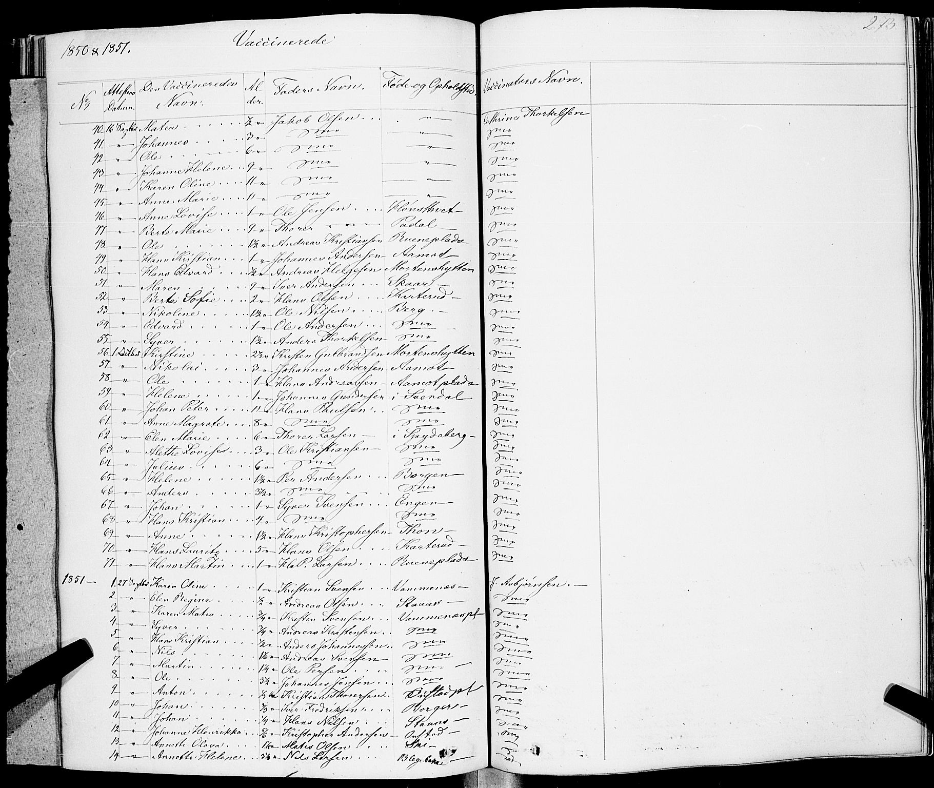Skiptvet prestekontor Kirkebøker, SAO/A-20009/F/Fa/L0006: Ministerialbok nr. 6, 1839-1860, s. 273