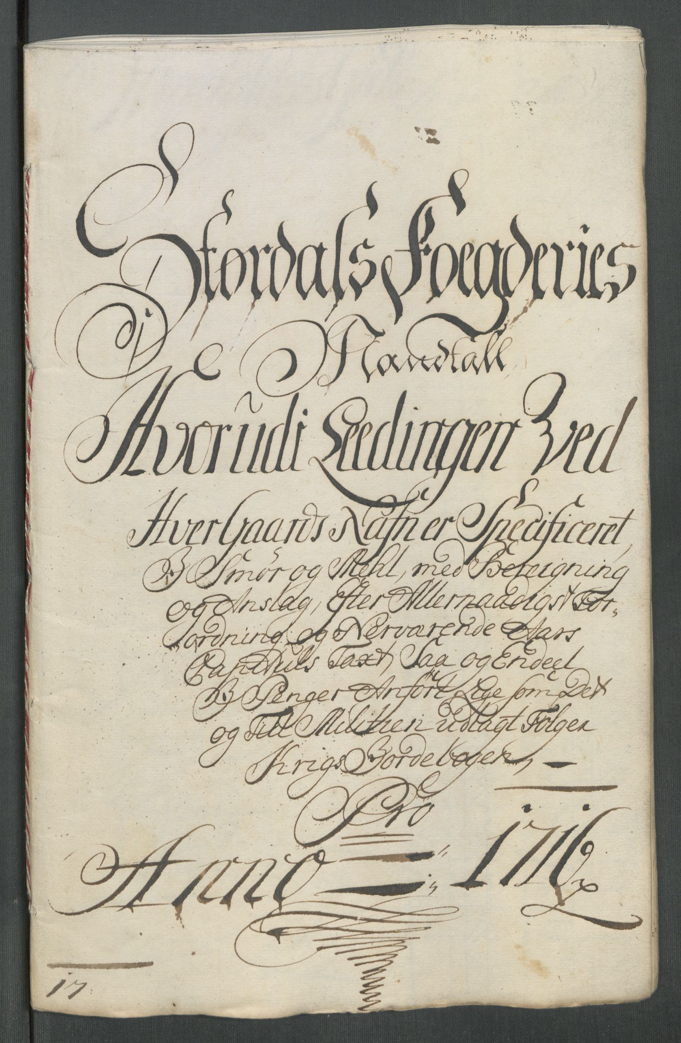 Rentekammeret inntil 1814, Reviderte regnskaper, Fogderegnskap, RA/EA-4092/R62/L4206: Fogderegnskap Stjørdal og Verdal, 1716, s. 194