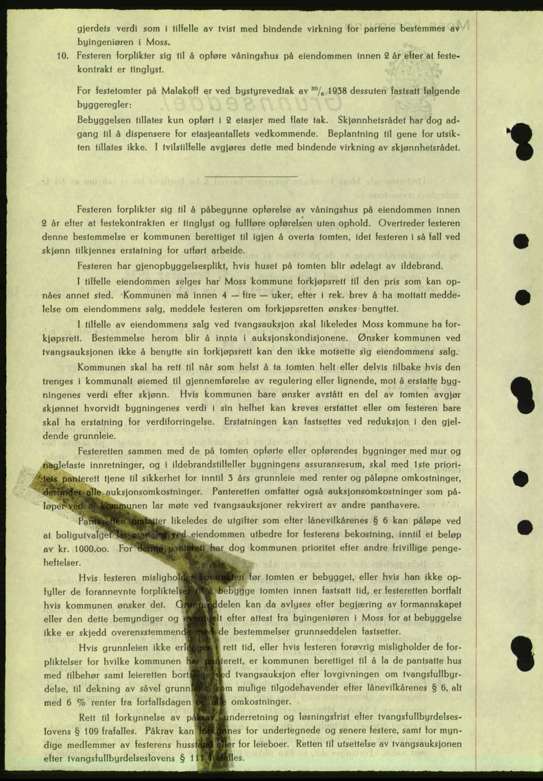 Moss sorenskriveri, SAO/A-10168: Pantebok nr. A5, 1938-1939, Dagboknr: 2714/1938
