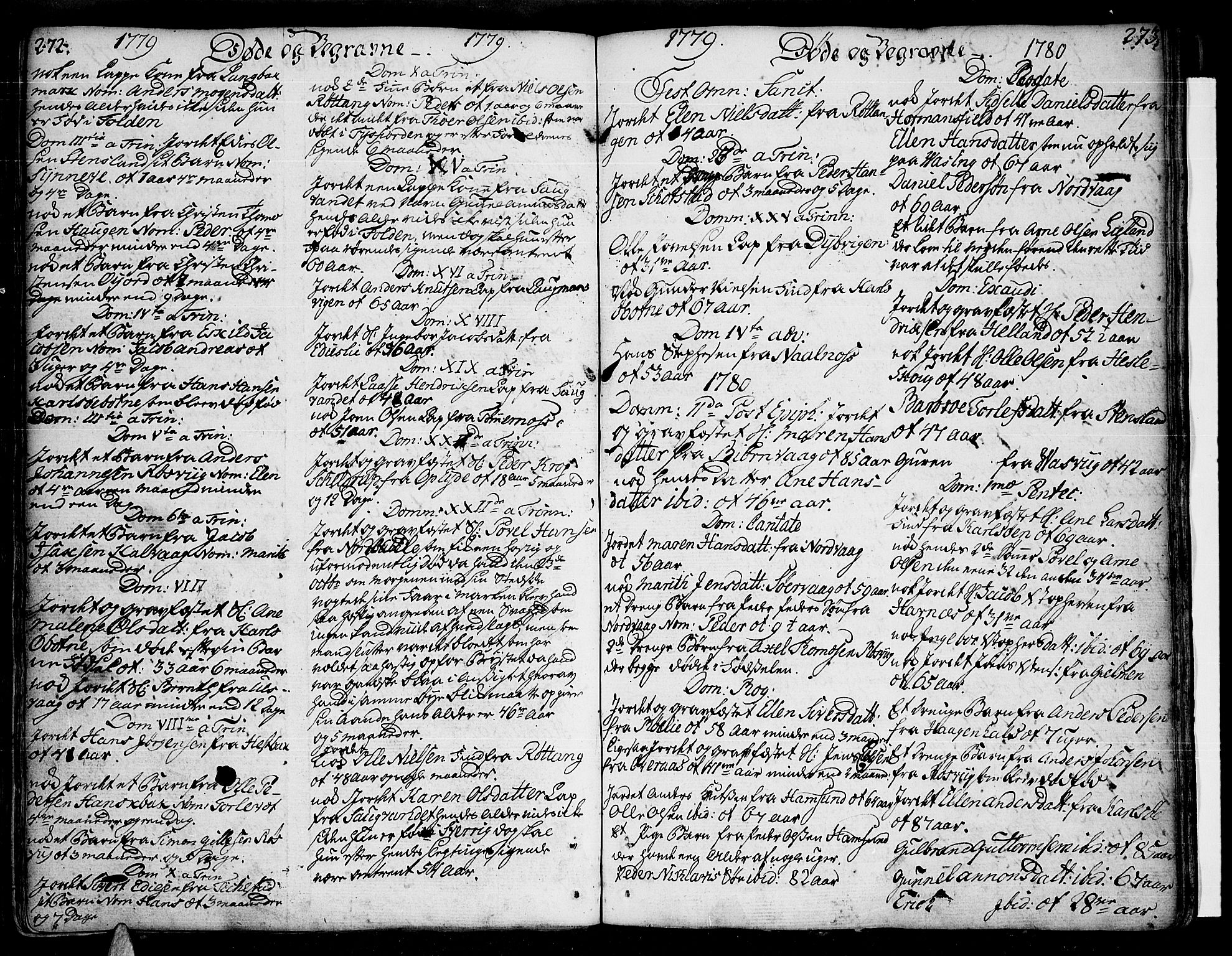 Ministerialprotokoller, klokkerbøker og fødselsregistre - Nordland, AV/SAT-A-1459/859/L0841: Ministerialbok nr. 859A01, 1766-1821, s. 272-273