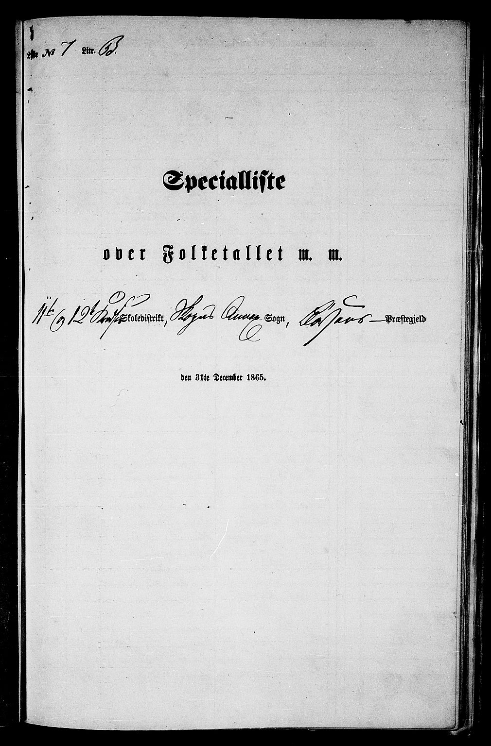 RA, Folketelling 1865 for 1658P Børsa prestegjeld, 1865, s. 128