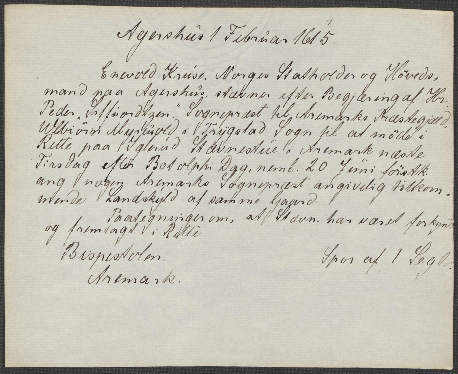 Riksarkivets diplomsamling, AV/RA-EA-5965/F15/L0001: Prestearkiv - Østfold, 1571-1795, s. 144