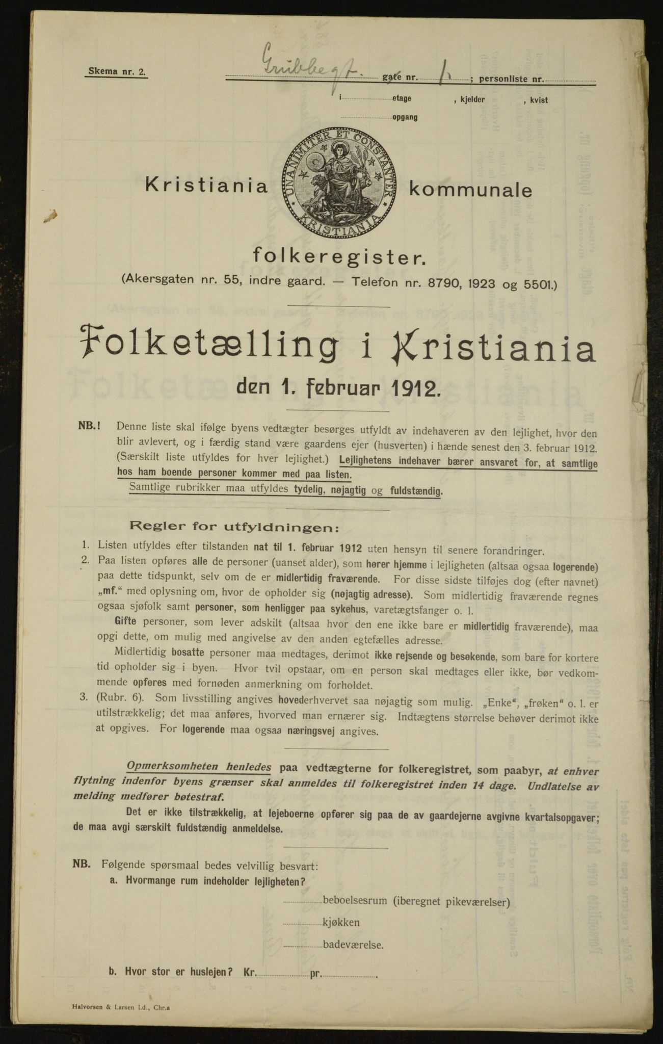 OBA, Kommunal folketelling 1.2.1912 for Kristiania, 1912, s. 30011