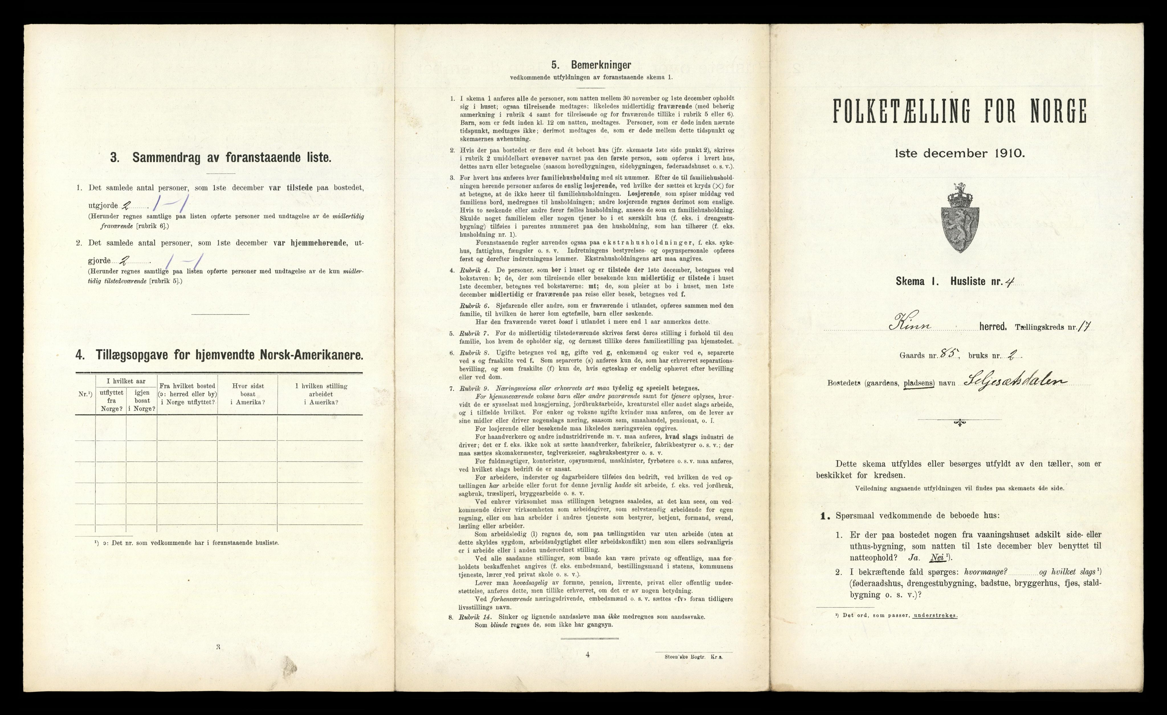 RA, Folketelling 1910 for 1437 Kinn herred, 1910, s. 1012