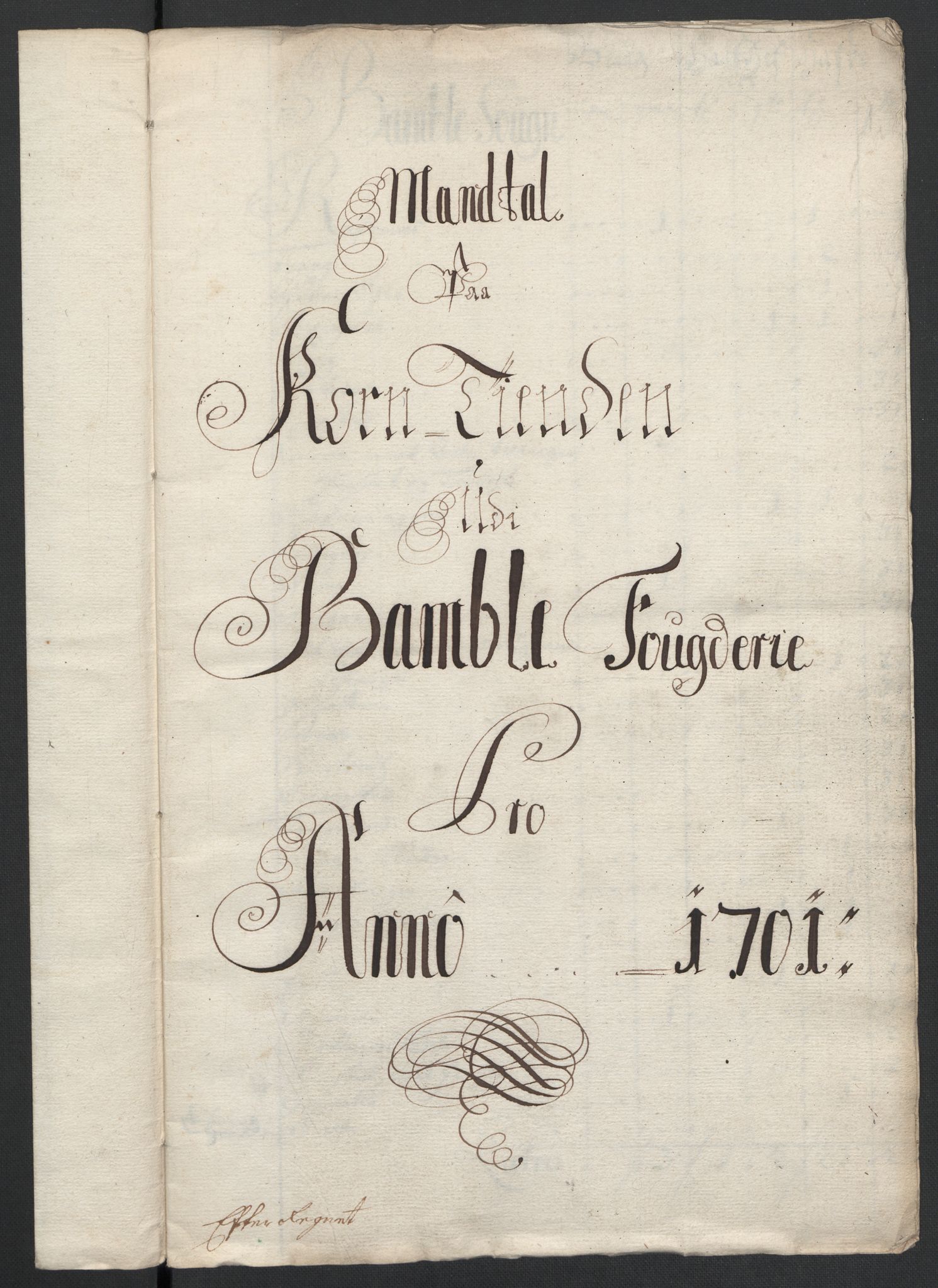 Rentekammeret inntil 1814, Reviderte regnskaper, Fogderegnskap, AV/RA-EA-4092/R36/L2105: Fogderegnskap Øvre og Nedre Telemark og Bamble, 1701, s. 136