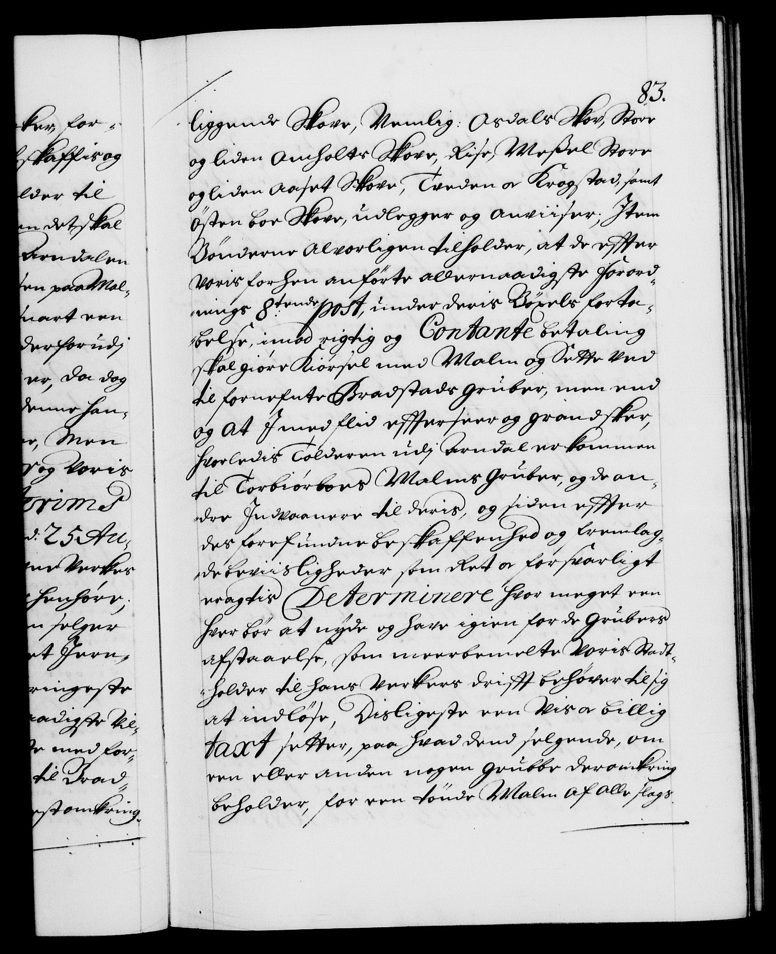Danske Kanselli 1572-1799, AV/RA-EA-3023/F/Fc/Fca/Fcab/L0015: Norske tegnelser (mikrofilm), 1692-1699, s. 83a