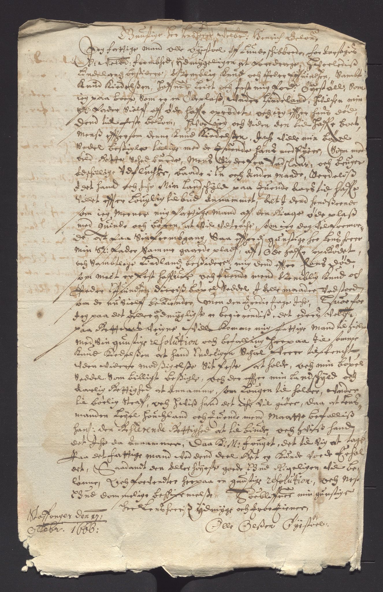 Stavanger len, AV/SAST-A-101870/Ob/L0040: Diverse, 1666-1667, s. 19