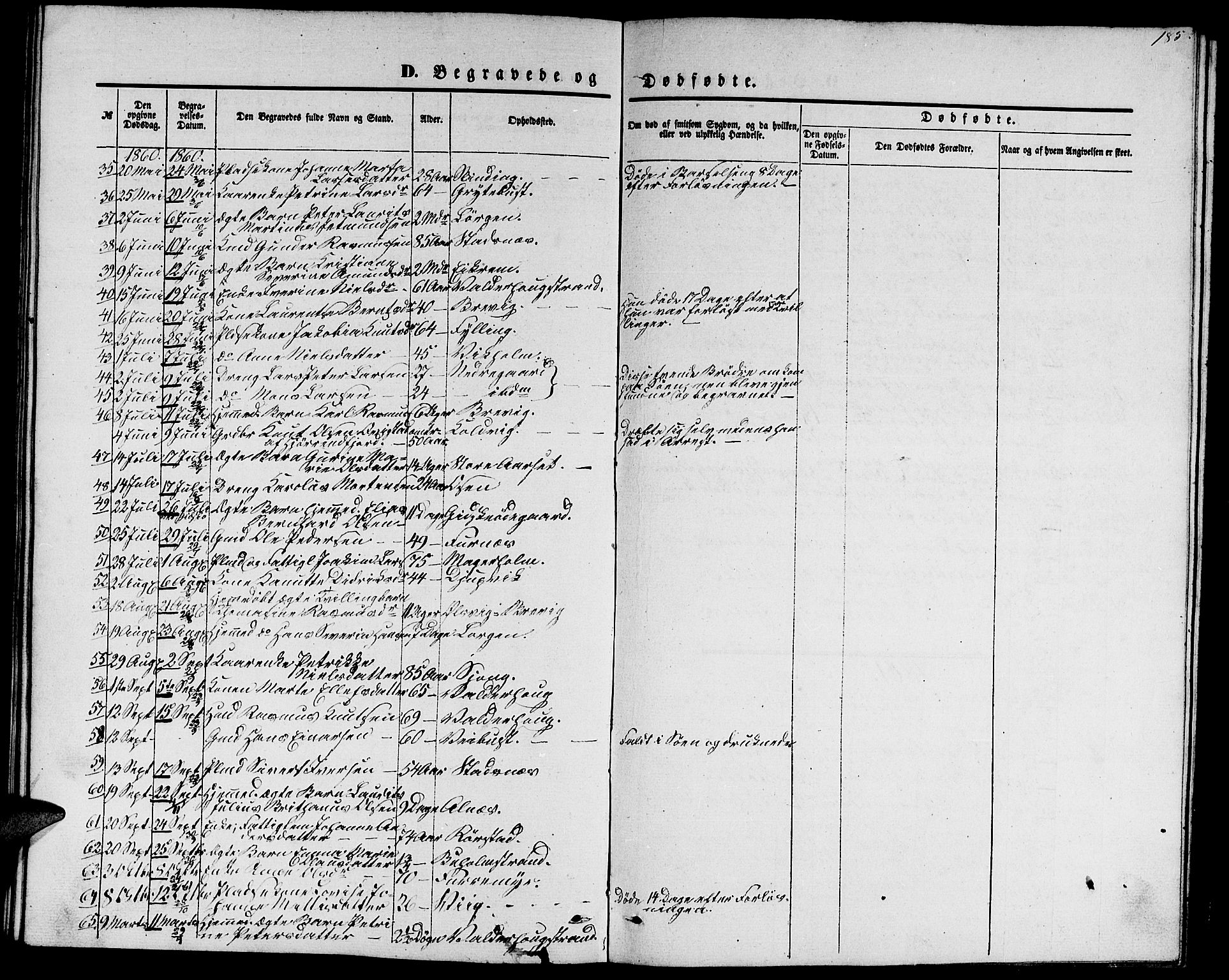 Ministerialprotokoller, klokkerbøker og fødselsregistre - Møre og Romsdal, SAT/A-1454/528/L0427: Klokkerbok nr. 528C08, 1855-1864, s. 185