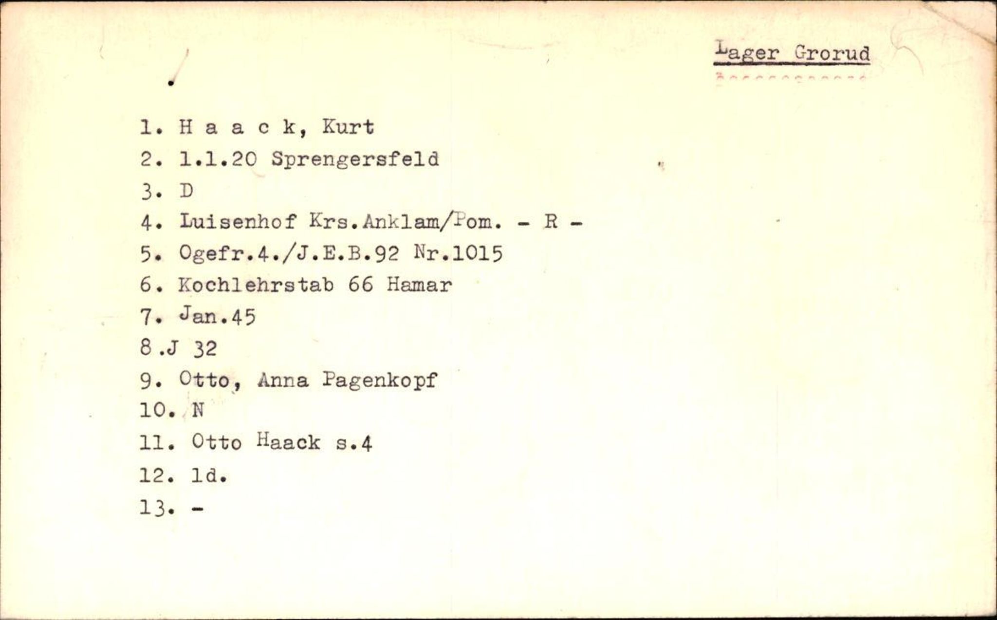 Hjemsendte tyskere , RA/RAFA-6487/D/Da/L0002: Gleeske-Krause, 1945-1947, s. 195