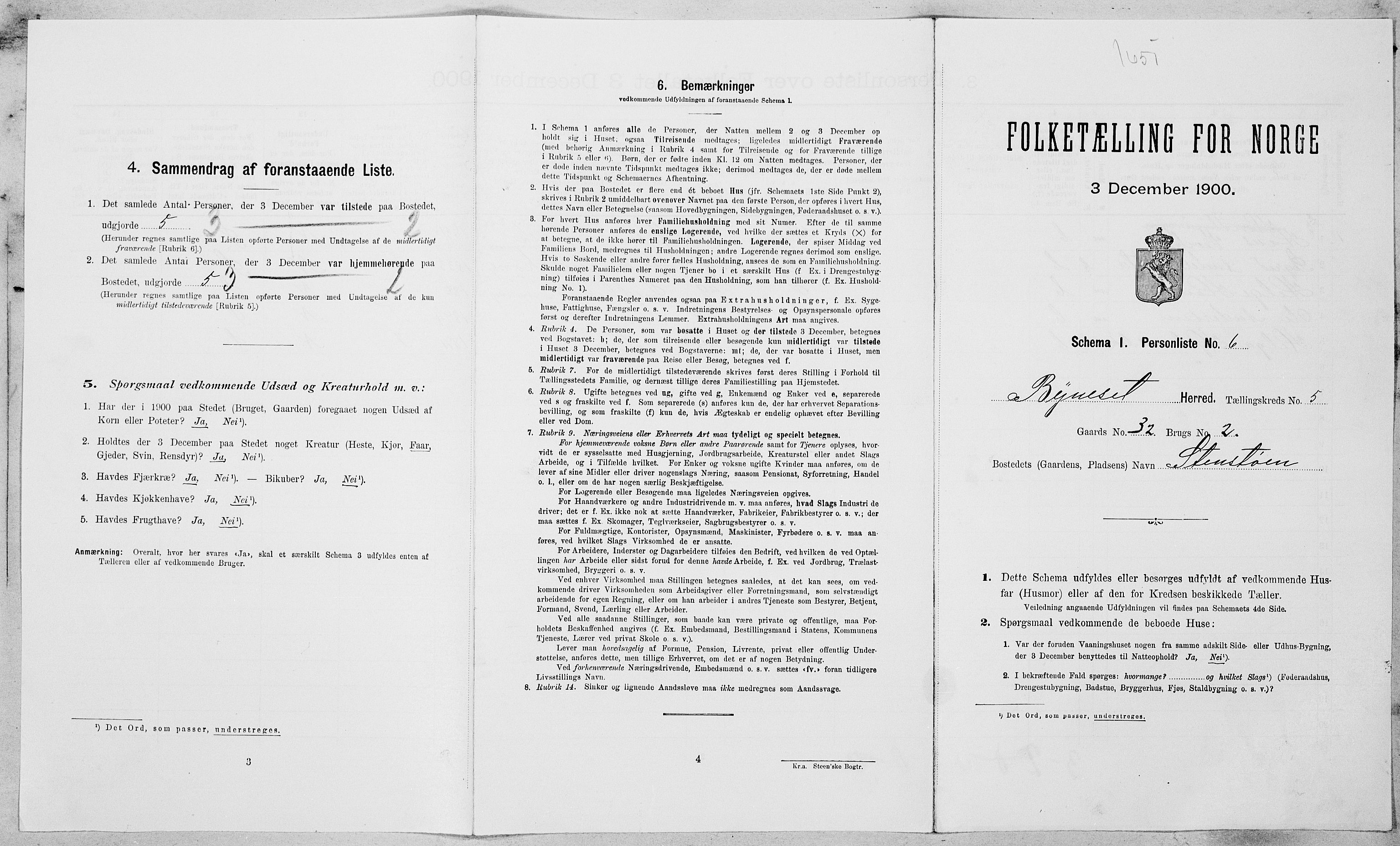 SAT, Folketelling 1900 for 1655 Byneset herred, 1900, s. 303