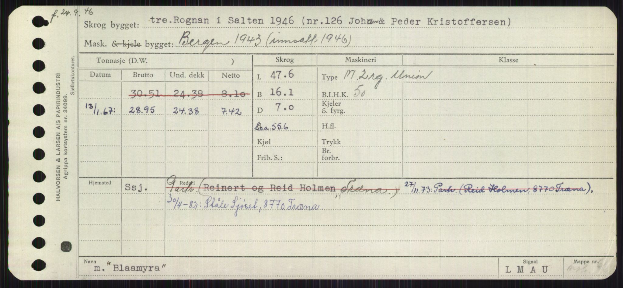 Sjøfartsdirektoratet med forløpere, Skipsmålingen, AV/RA-S-1627/H/Ha/L0001/0002: Fartøy, A-Eig / Fartøy Bjør-Eig, s. 85