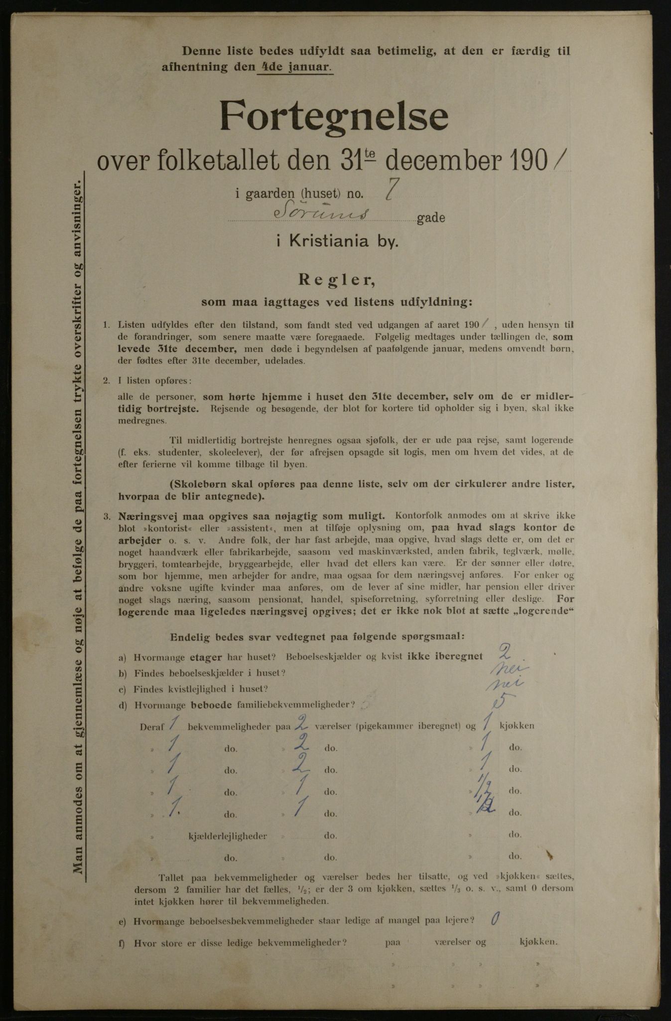 OBA, Kommunal folketelling 31.12.1901 for Kristiania kjøpstad, 1901, s. 16455