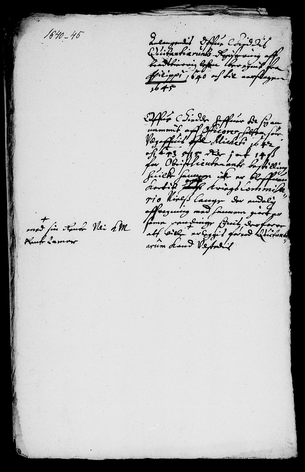 Rentekammeret inntil 1814, Reviderte regnskaper, Lensregnskaper, AV/RA-EA-5023/R/Rb/Rbp/L0031: Bratsberg len, 1644-1645