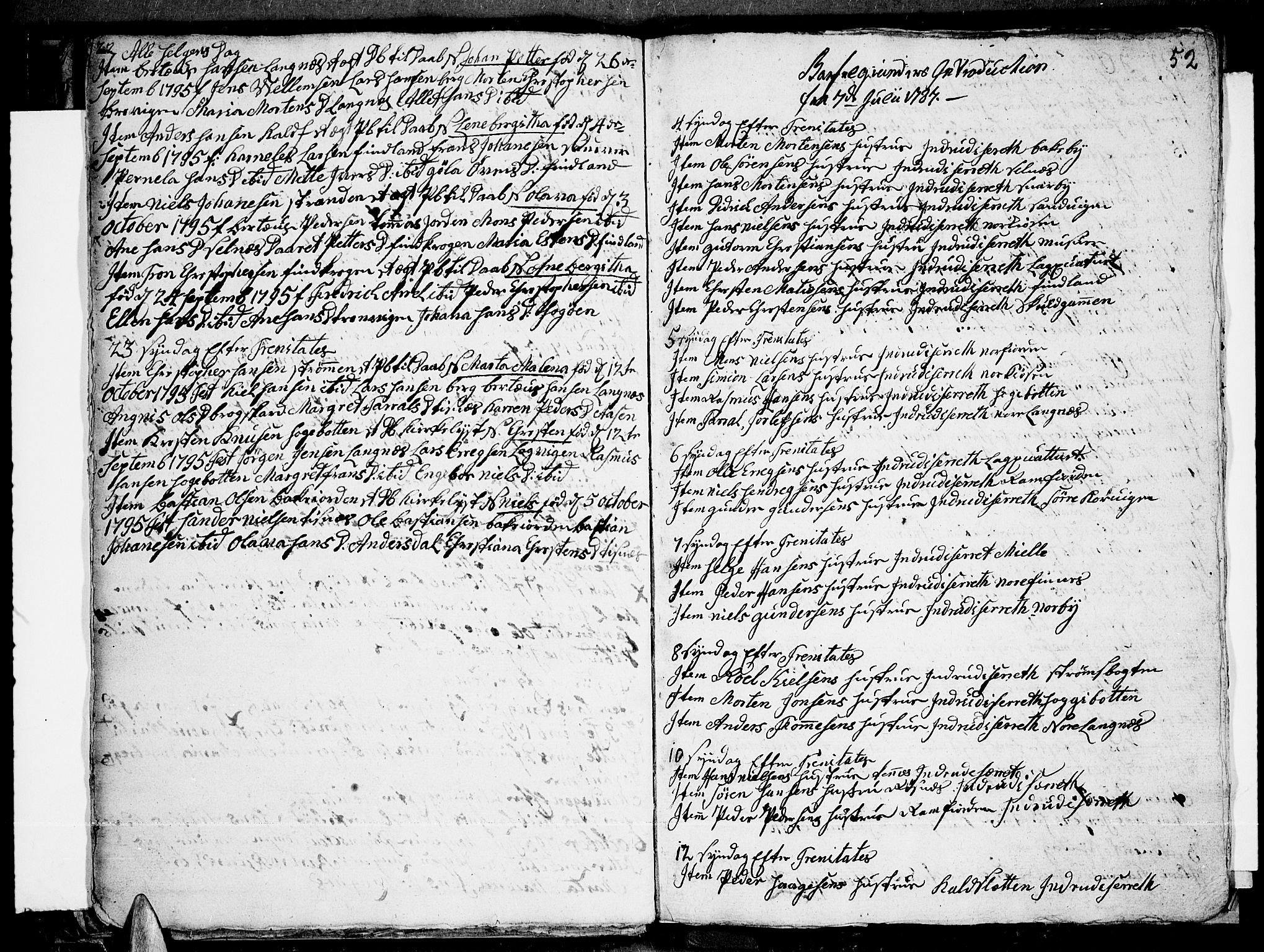 Tromsø sokneprestkontor/stiftsprosti/domprosti, AV/SATØ-S-1343/G/Ga/L0004kirke: Ministerialbok nr. 4, 1787-1795, s. 52