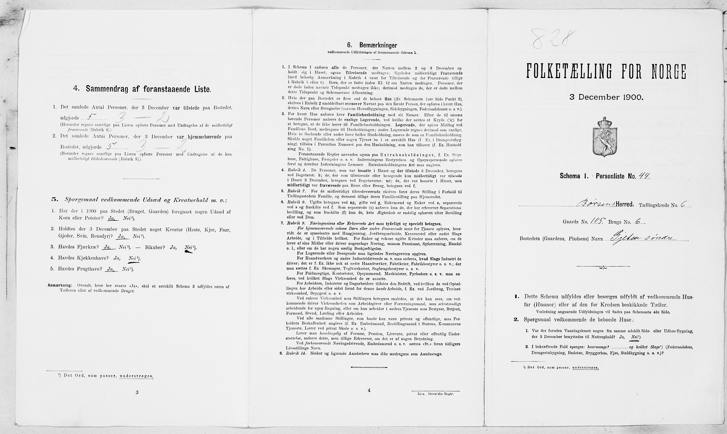 SAT, Folketelling 1900 for 1658 Børsa herred, 1900, s. 737
