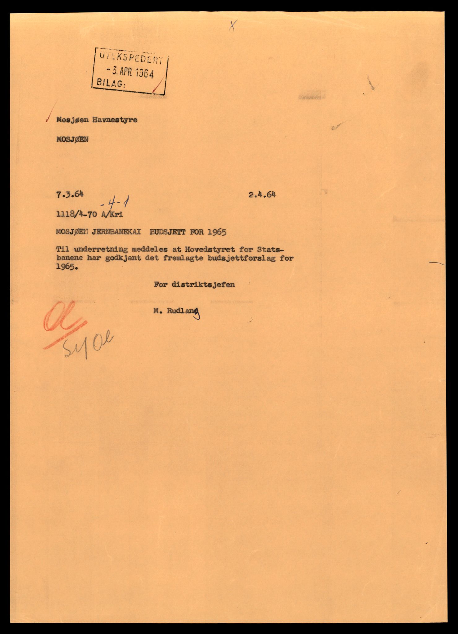 Norges statsbaner (NSB) - Trondheim distrikt, AV/SAT-A-6436/0002/Dd/L0817: --, 1953-1980, s. 393