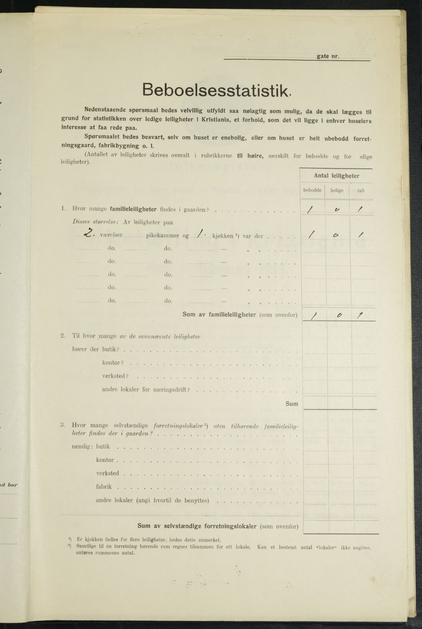 OBA, Kommunal folketelling 1.2.1914 for Kristiania, 1914, s. 3478