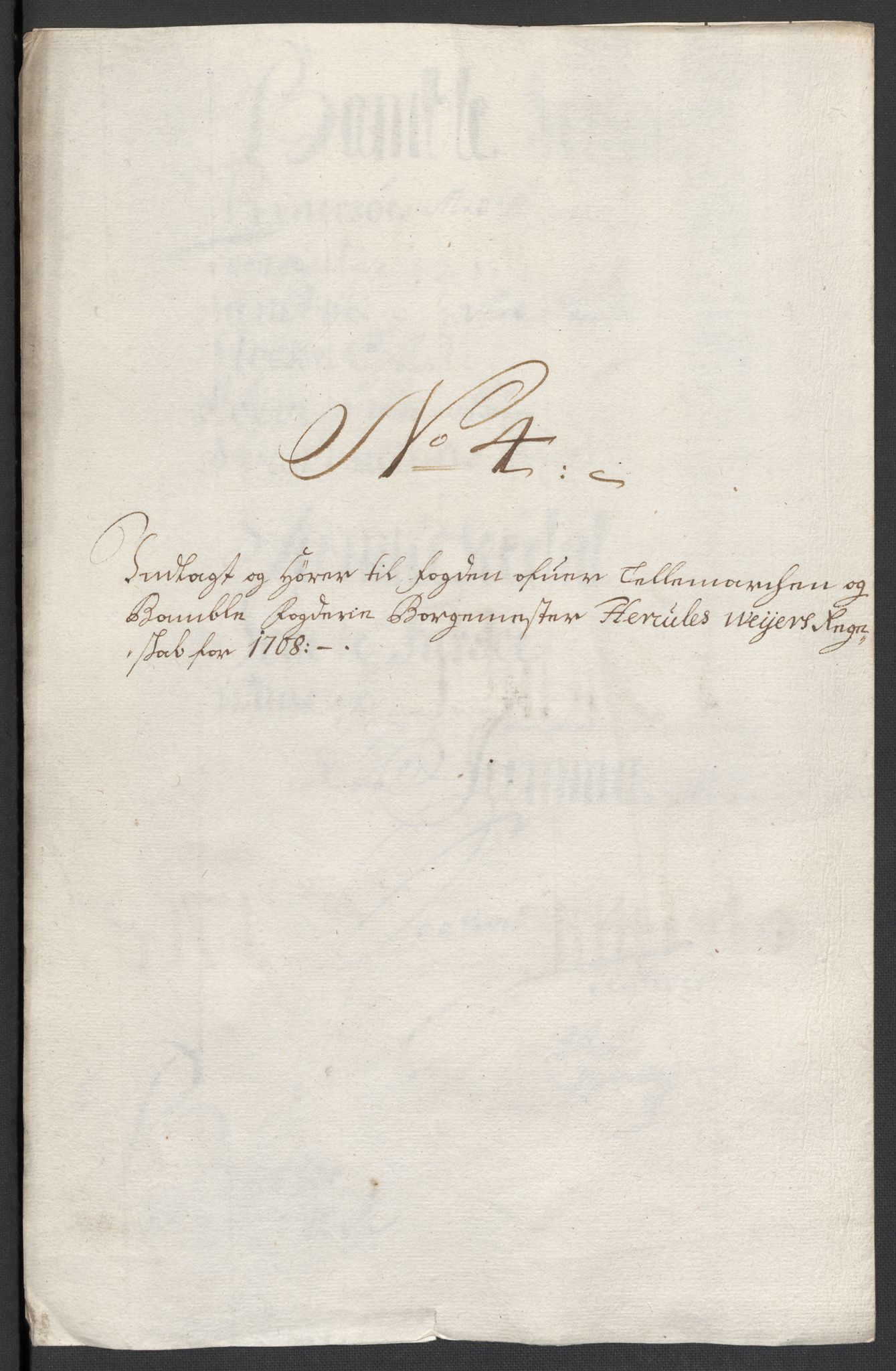 Rentekammeret inntil 1814, Reviderte regnskaper, Fogderegnskap, RA/EA-4092/R36/L2118: Fogderegnskap Øvre og Nedre Telemark og Bamble, 1708-1709, s. 48