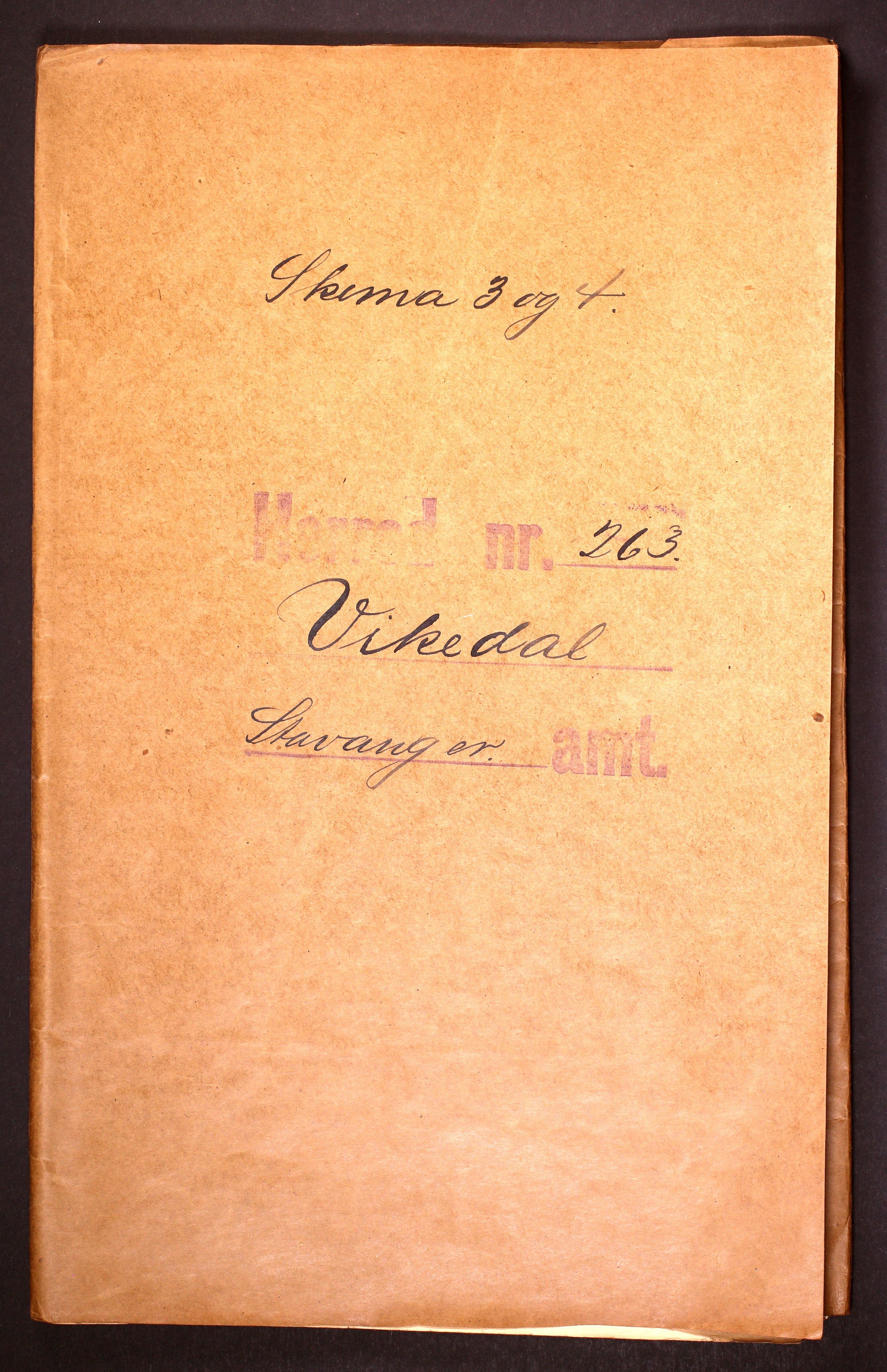 RA, Folketelling 1910 for 1157 Vikedal herred, 1910, s. 1