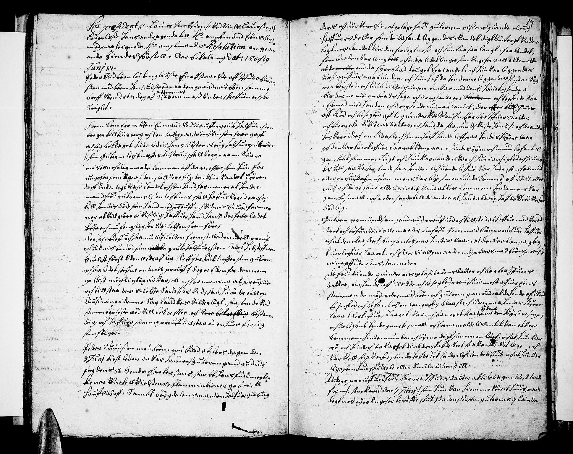 Ringerike og Hallingdal sorenskriveri, SAKO/A-81/F/Fa/Fab/L0009: Tingbok - Sorenskriveriet, 1681, s. 19