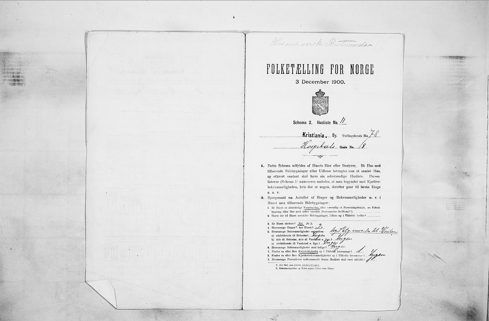 SAO, Folketelling 1900 for 0301 Kristiania kjøpstad, 1900, s. 39096