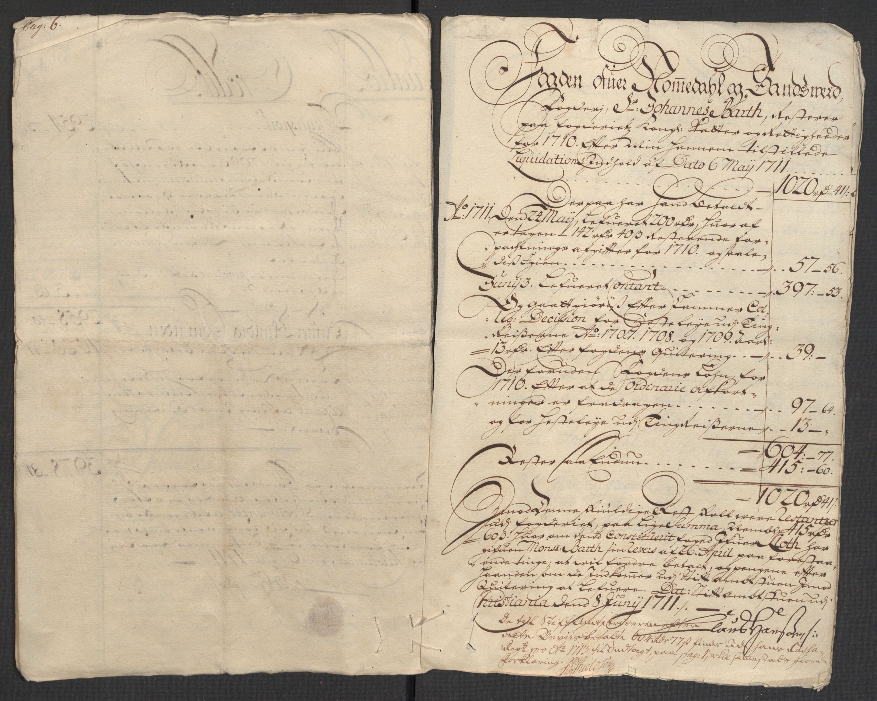 Rentekammeret inntil 1814, Reviderte regnskaper, Fogderegnskap, RA/EA-4092/R24/L1585: Fogderegnskap Numedal og Sandsvær, 1709-1710, s. 150