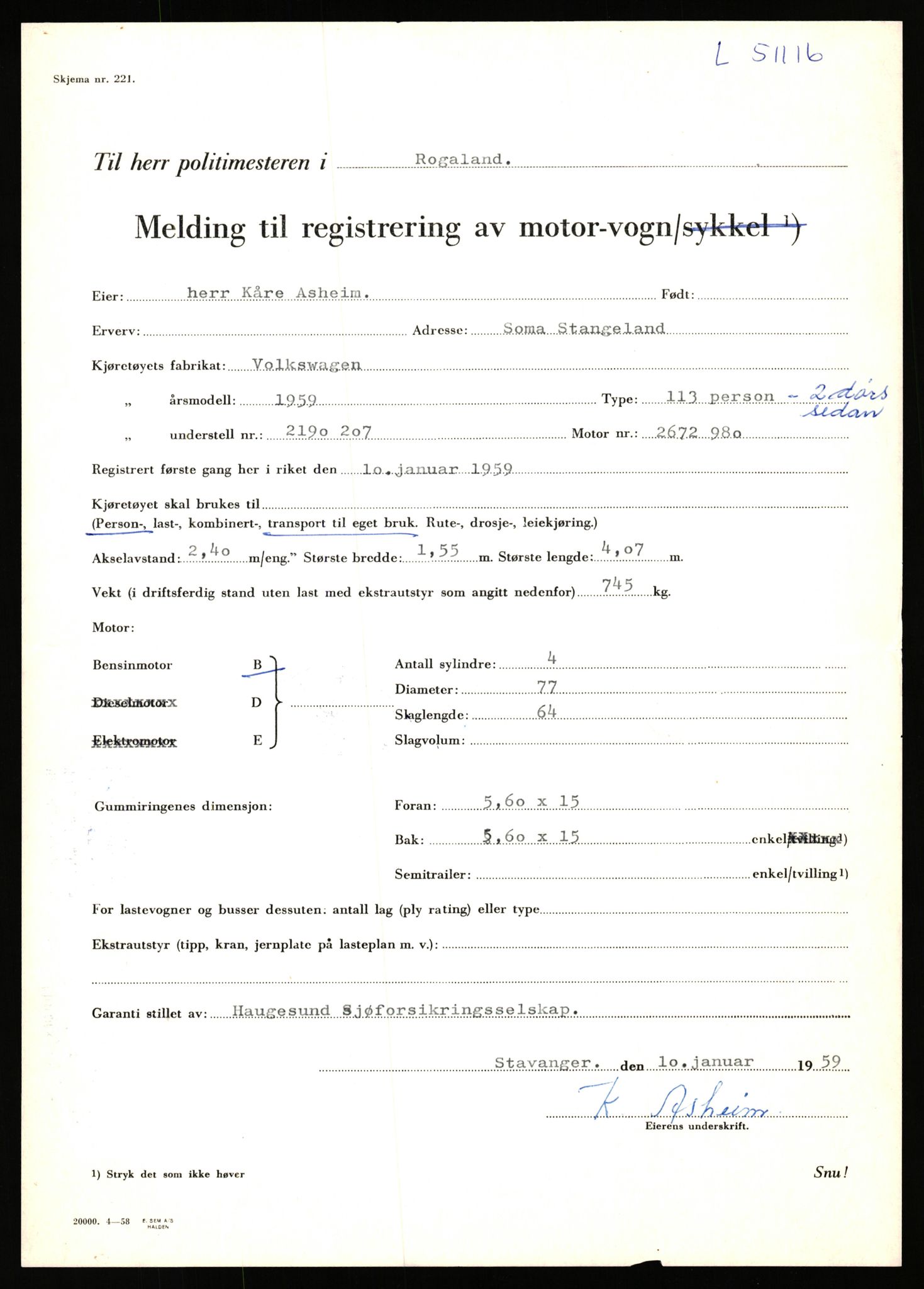 Stavanger trafikkstasjon, SAST/A-101942/0/F/L0050: L-50600 - L-51299, 1930-1971, s. 1631