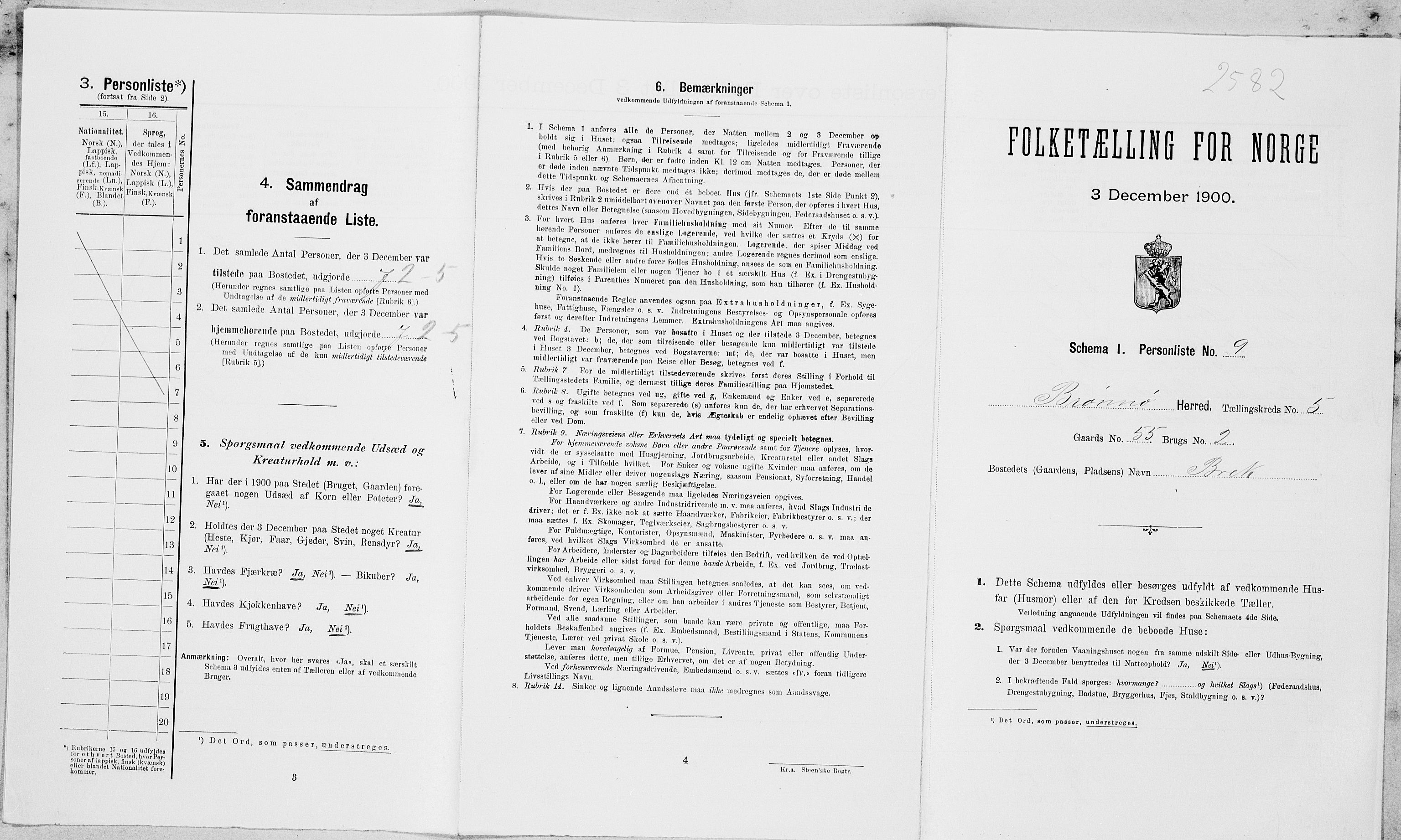 SAT, Folketelling 1900 for 1814 Brønnøy herred, 1900, s. 573