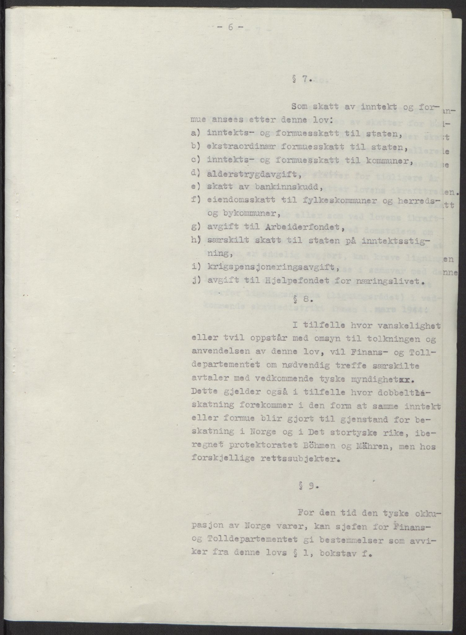 NS-administrasjonen 1940-1945 (Statsrådsekretariatet, de kommisariske statsråder mm), RA/S-4279/D/Db/L0100: Lover, 1944, s. 10
