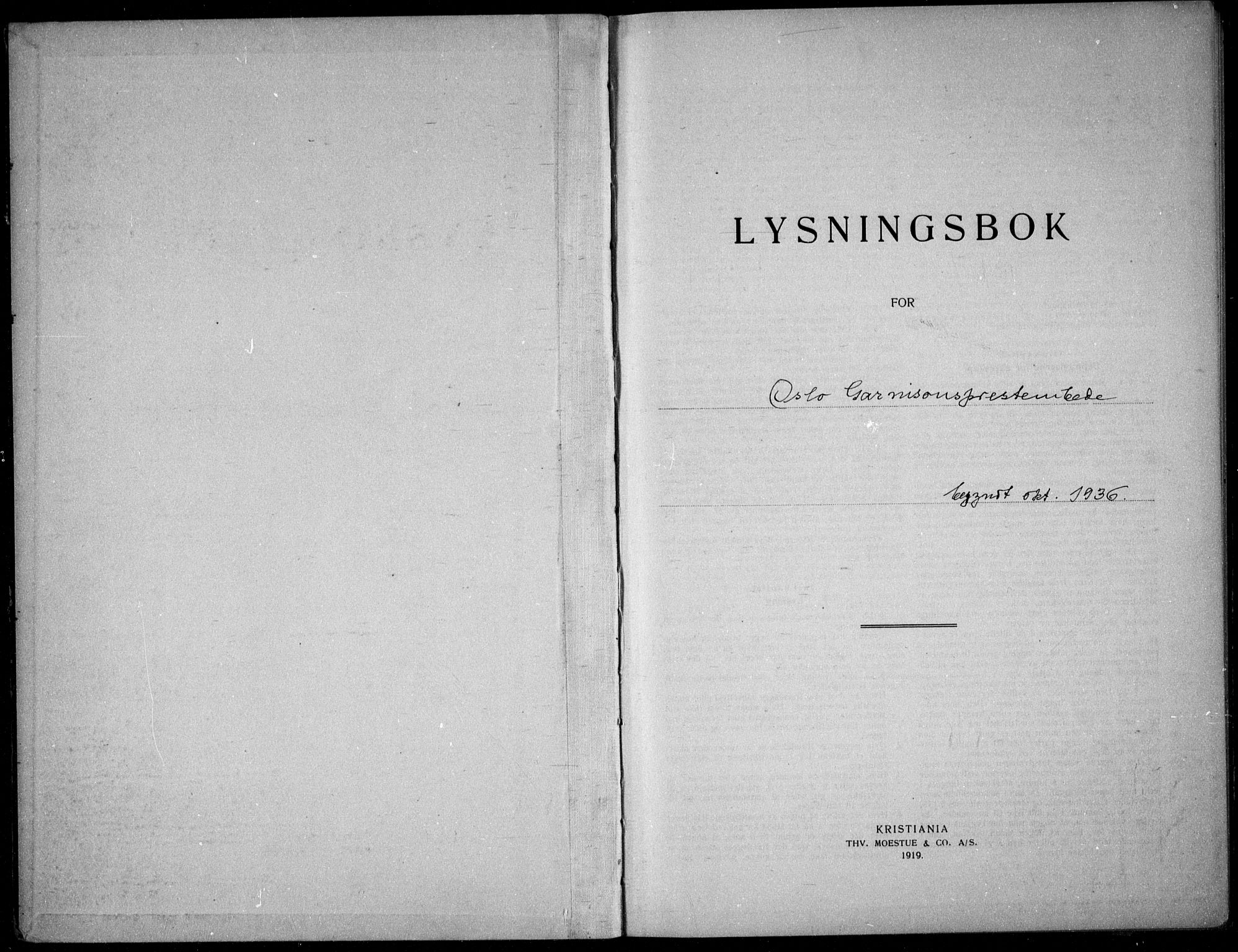 Garnisonsmenigheten Kirkebøker, SAO/A-10846/H/Ha/L0012: Lysningsprotokoll nr. I 12, 1936-1938