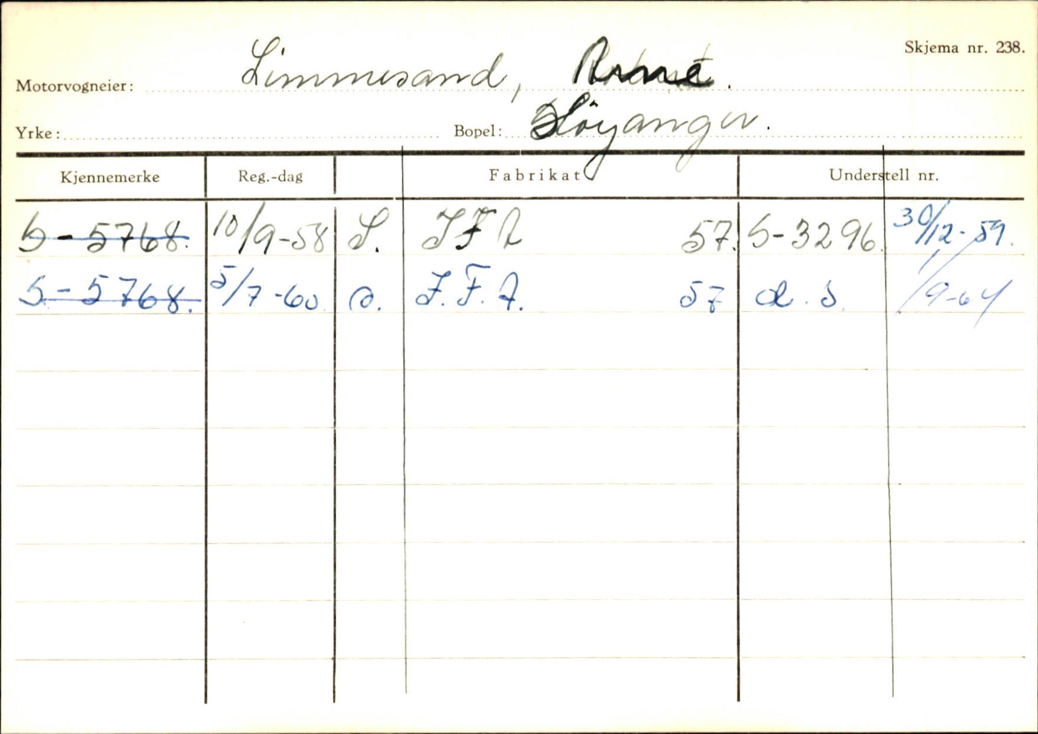 Statens vegvesen, Sogn og Fjordane vegkontor, AV/SAB-A-5301/4/F/L0130: Eigarregister Eid T-Å. Høyanger A-O, 1945-1975, s. 2000