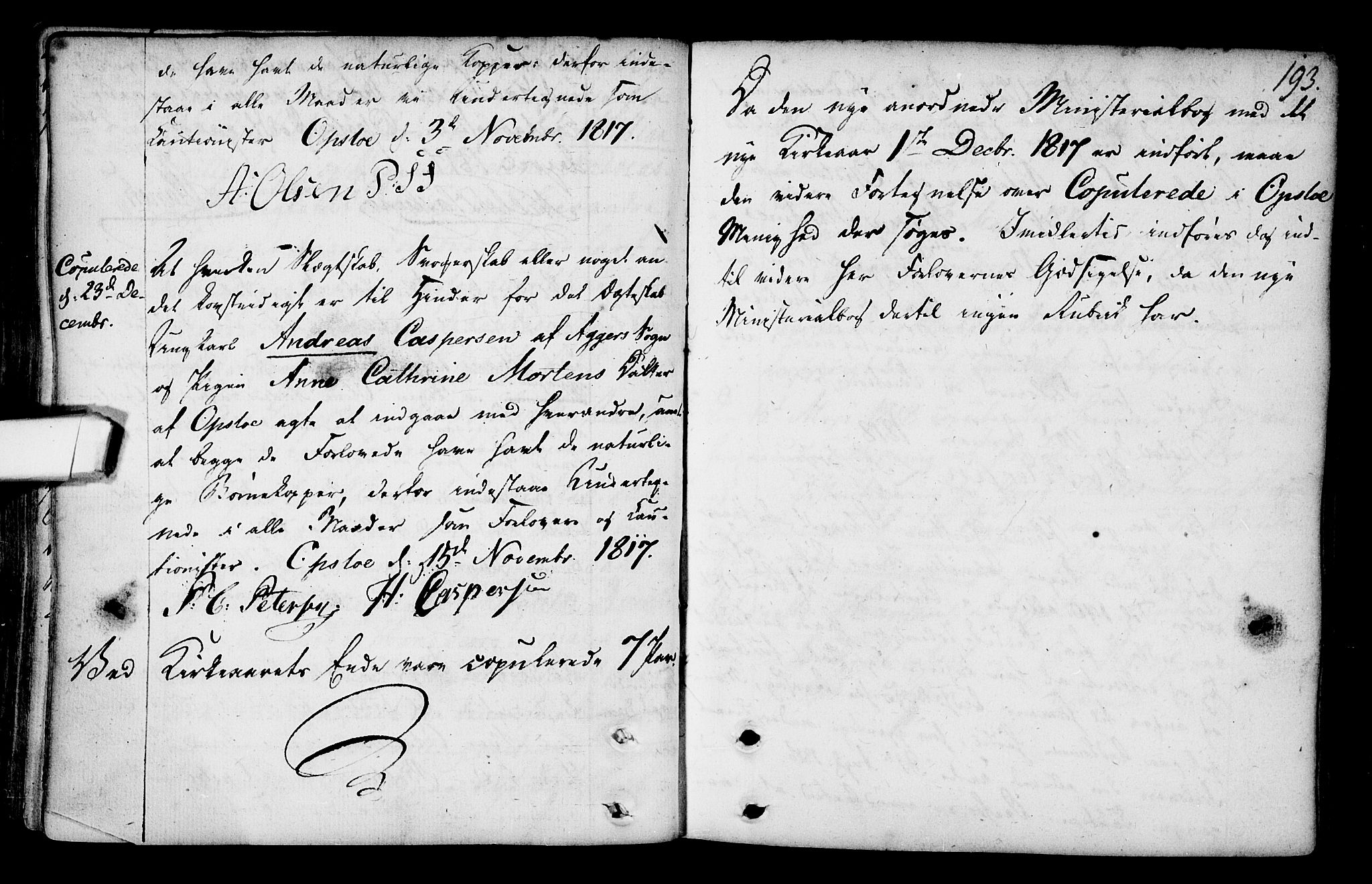 Gamlebyen prestekontor Kirkebøker, AV/SAO-A-10884/F/Fa/L0001: Ministerialbok nr. 1, 1734-1818, s. 193