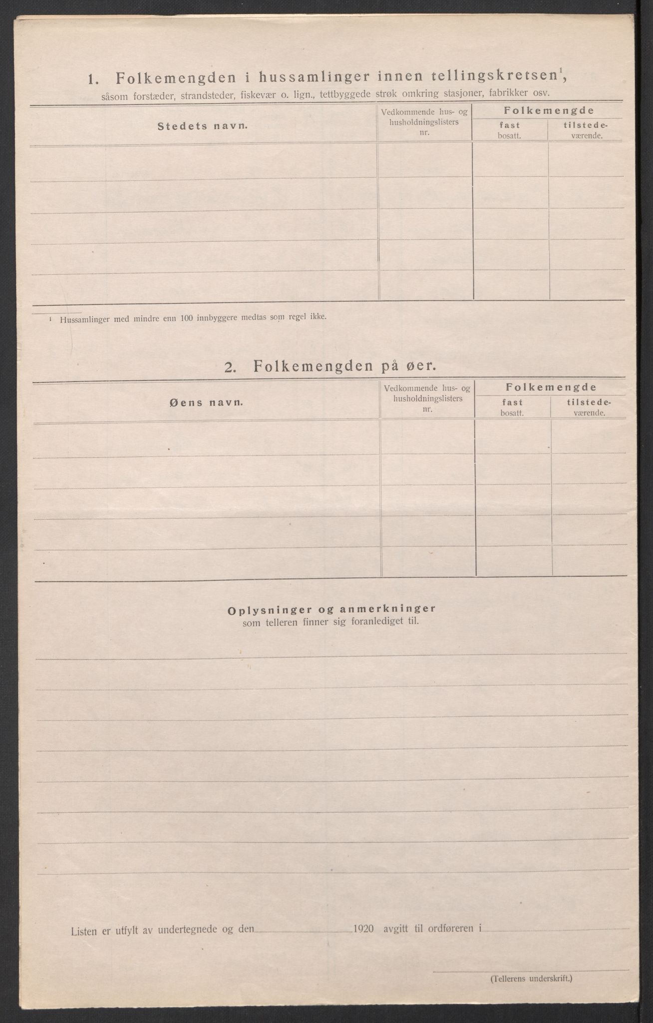 SAT, Folketelling 1920 for 1861 Hol herred, 1920, s. 8