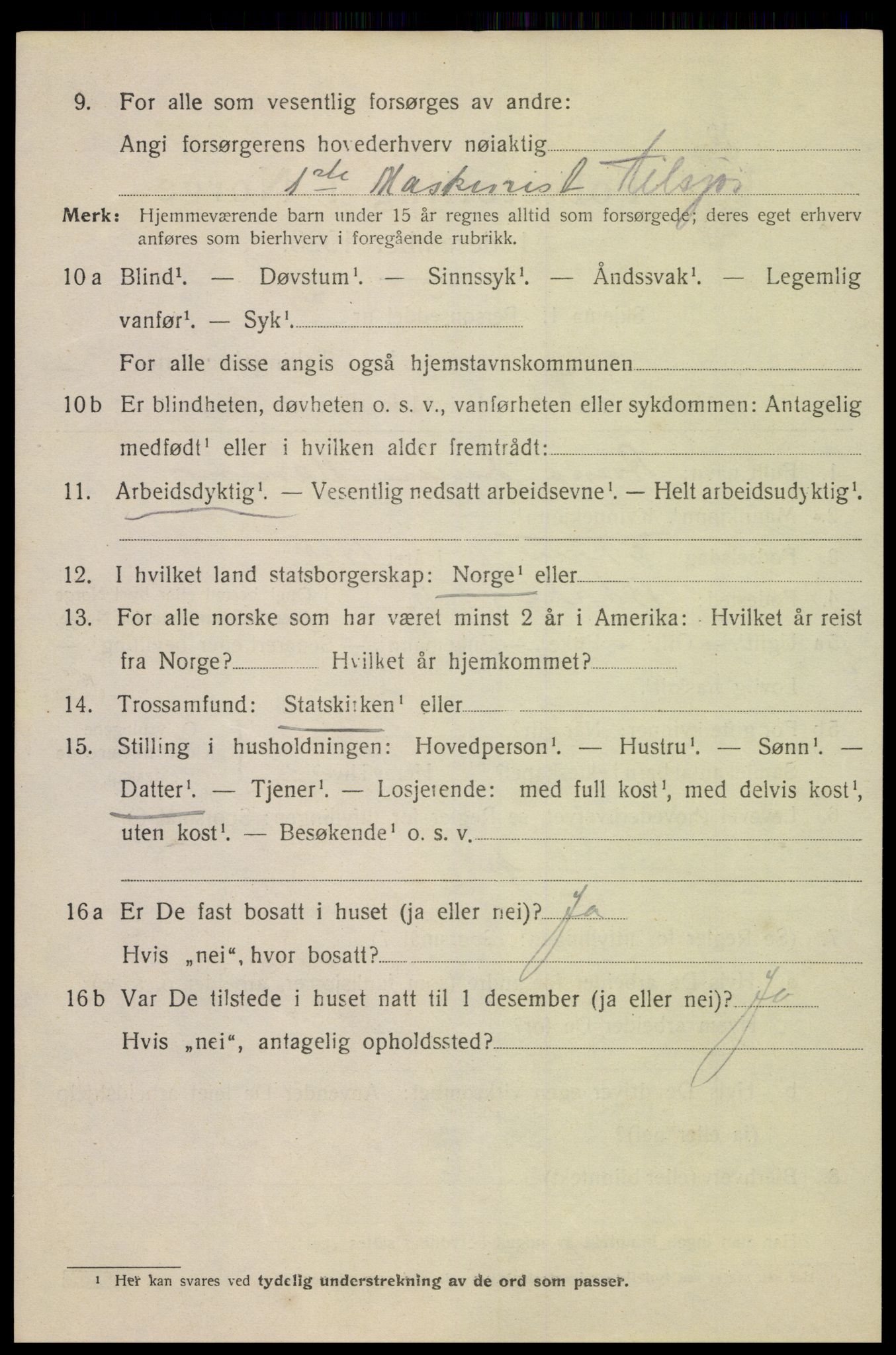 SAK, Folketelling 1920 for 1004 Flekkefjord kjøpstad, 1920, s. 5129