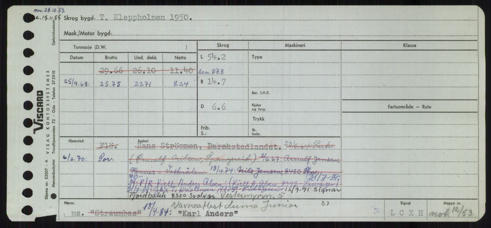 Sjøfartsdirektoratet med forløpere, Skipsmålingen, AV/RA-S-1627/H/Ha/L0003/0001: Fartøy, Hilm-Mar / Fartøy, Hilm-Kol, s. 687