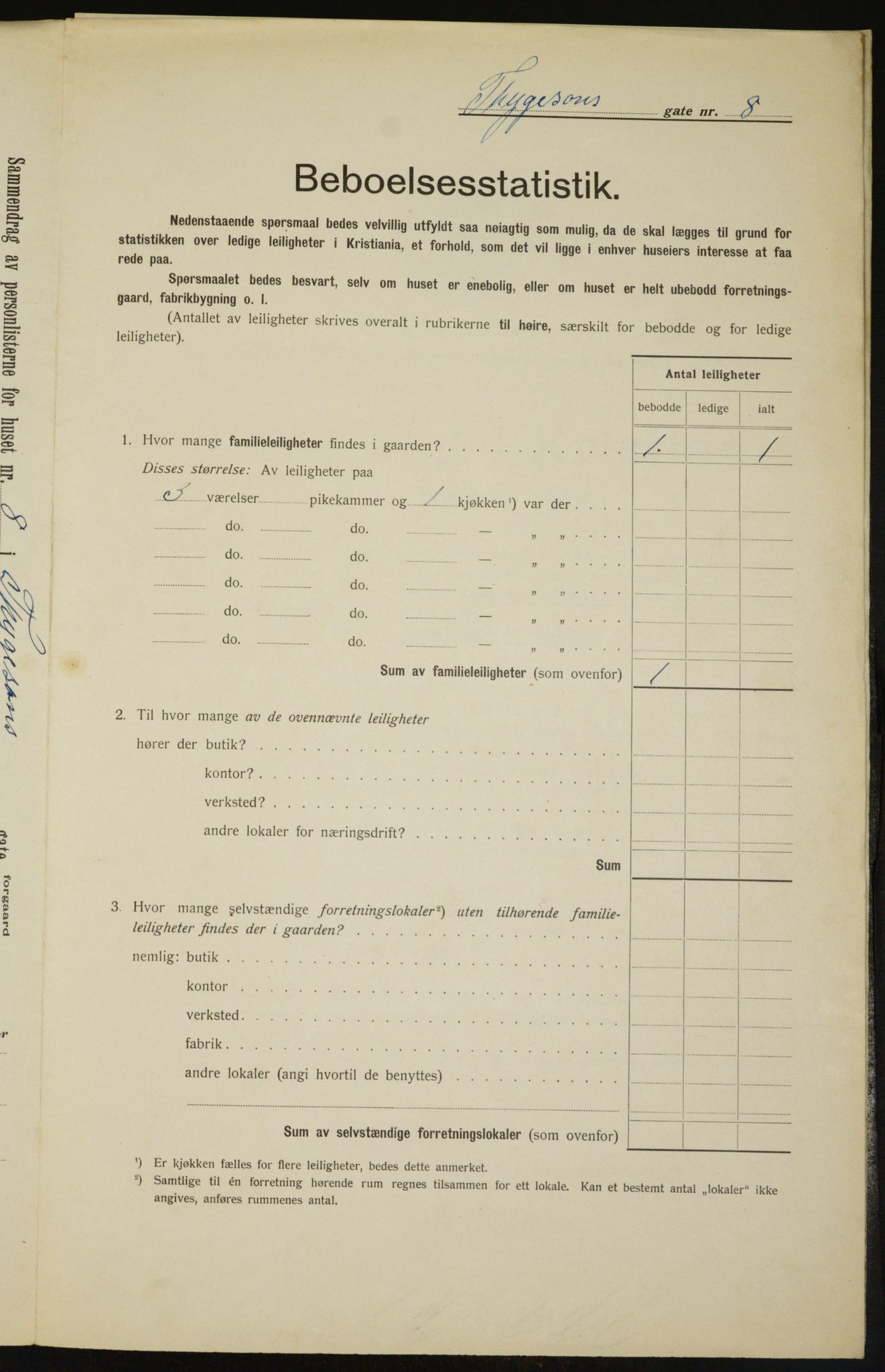 OBA, Kommunal folketelling 1.2.1912 for Kristiania, 1912, s. 111359
