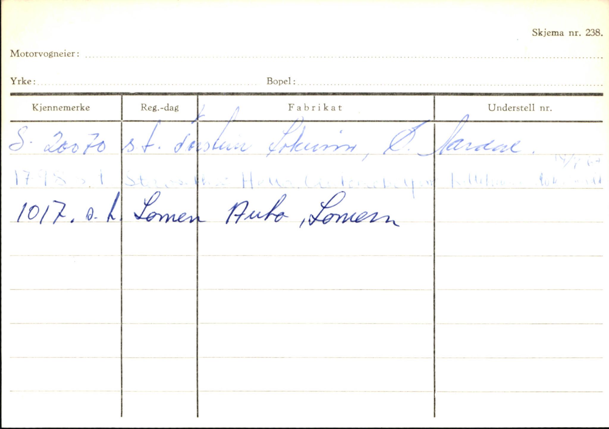 Statens vegvesen, Sogn og Fjordane vegkontor, SAB/A-5301/4/F/L0145: Registerkort Vågsøy S-Å. Årdal I-P, 1945-1975, s. 1584