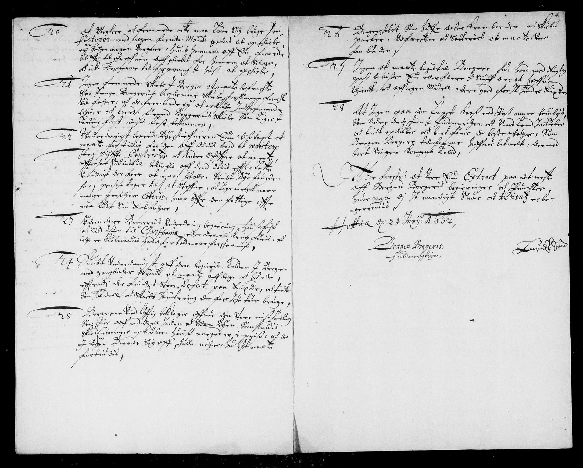 Danske Kanselli, Skapsaker, AV/RA-EA-4061/F/L0055: Skap 14, pakke 18A-18B, litra Ø, 1607-1704, s. 28