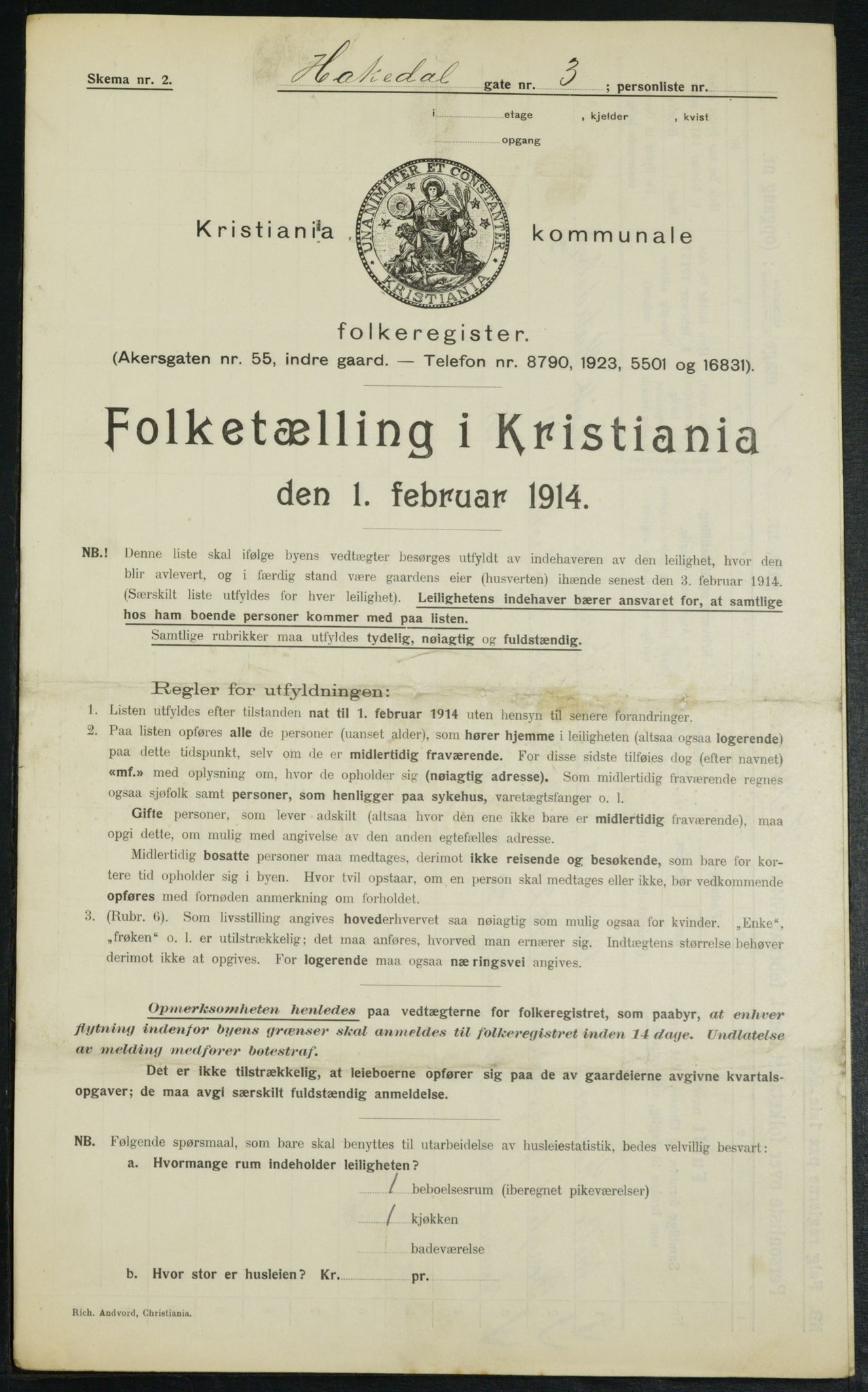 OBA, Kommunal folketelling 1.2.1914 for Kristiania, 1914, s. 34093