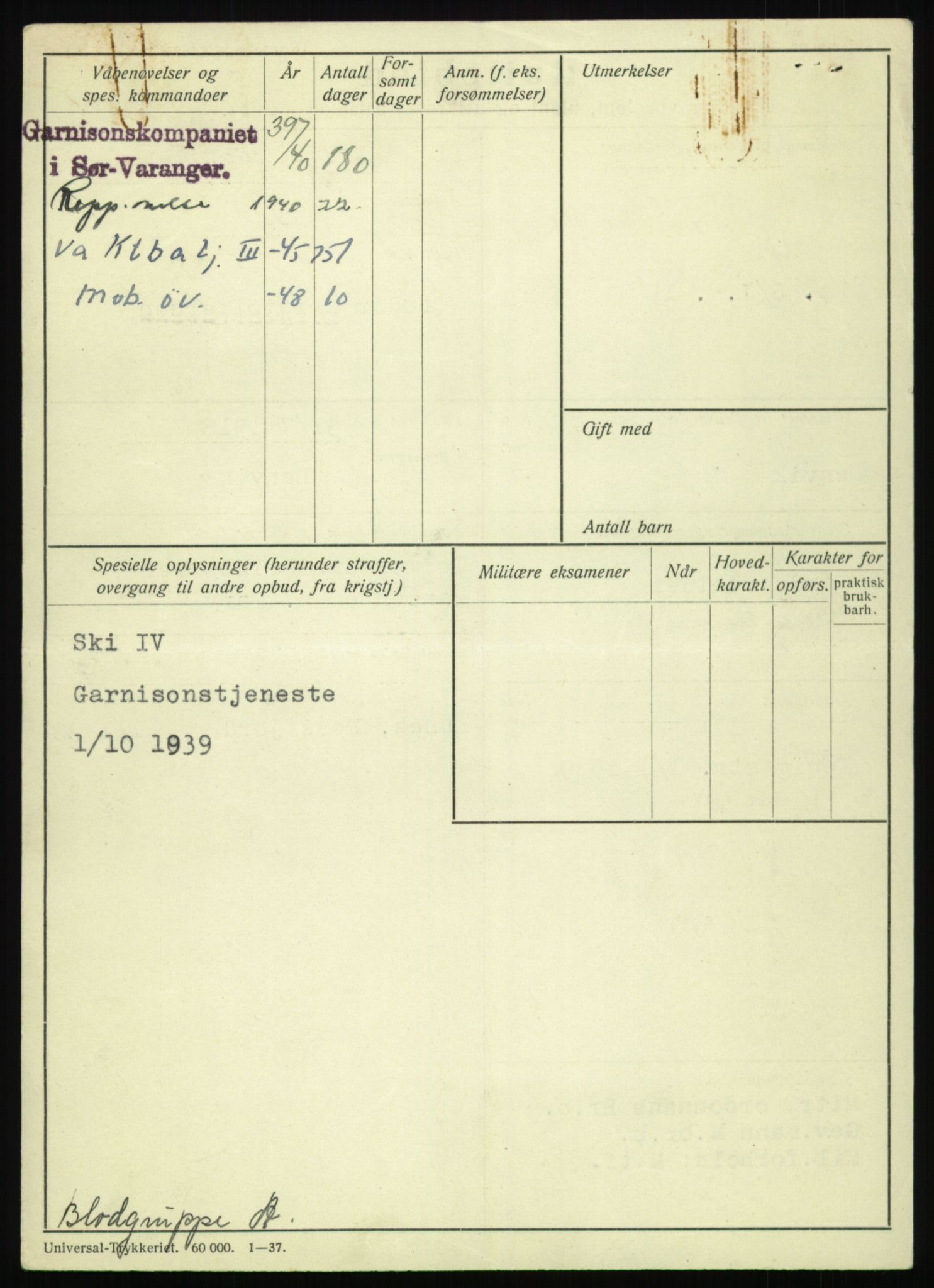 Forsvaret, Troms infanteriregiment nr. 16, AV/RA-RAFA-3146/P/Pa/L0023: Rulleblad for regimentets menige mannskaper, årsklasse 1939, 1939, s. 1346