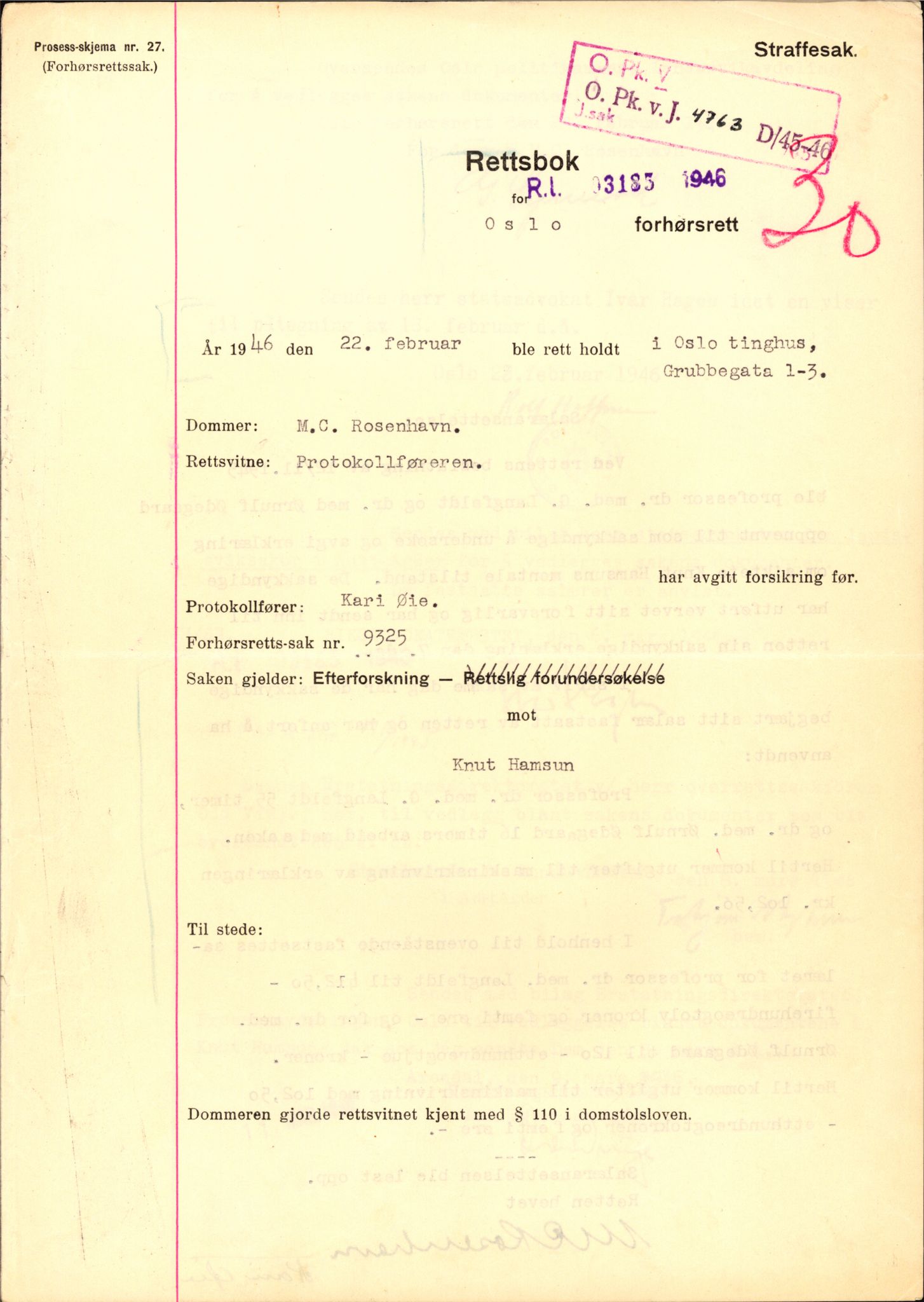 Landssvikarkivet, Arendal politikammer, RA/S-3138-25/D/Dc/L0029: Anr. 192/45, 1945-1951, s. 331