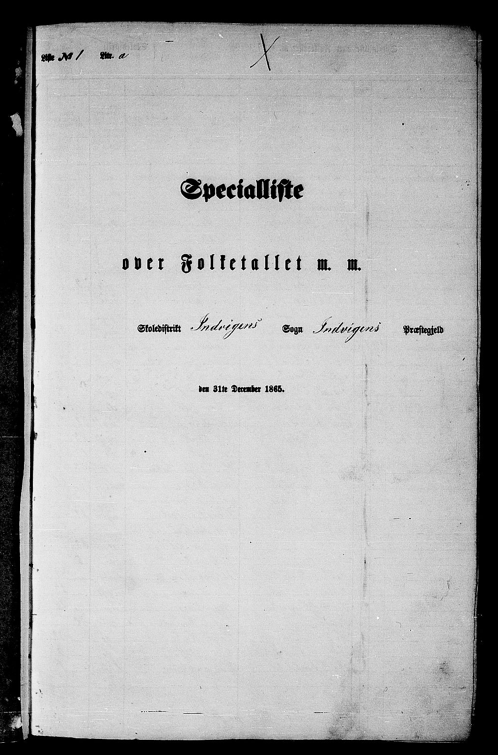 RA, Folketelling 1865 for 1447P Innvik prestegjeld, 1865, s. 11