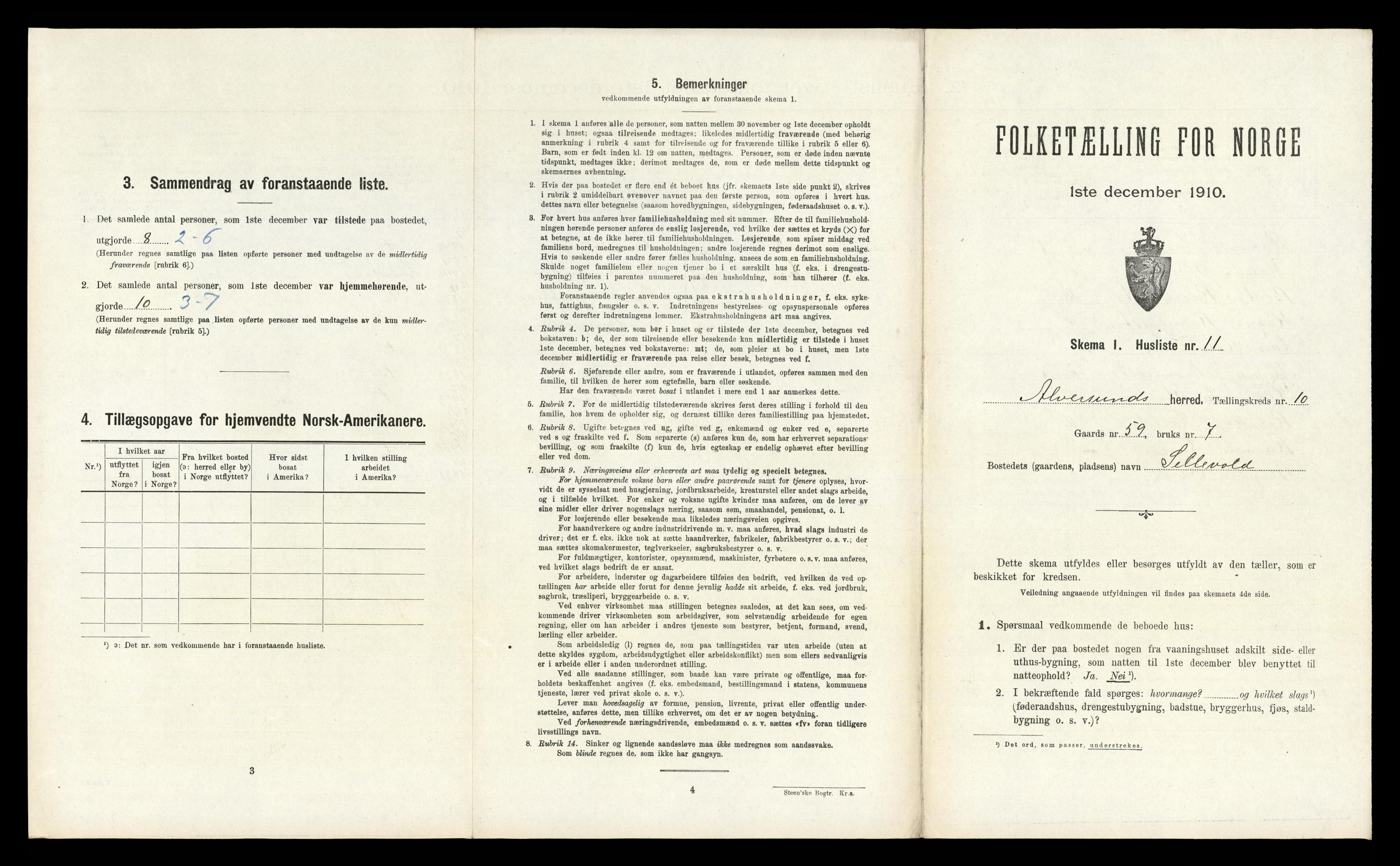 RA, Folketelling 1910 for 1257 Alversund herred, 1910, s. 782