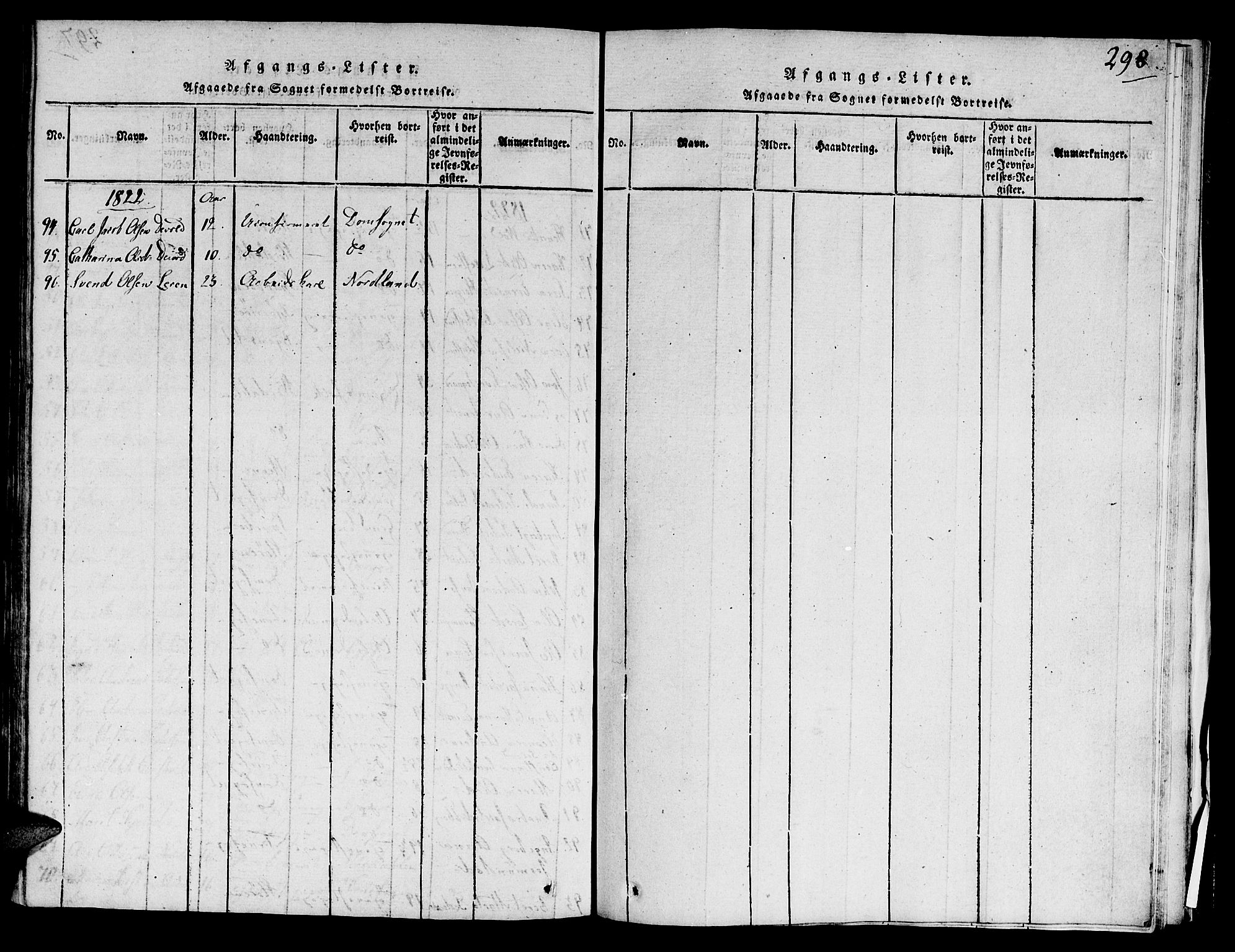 Ministerialprotokoller, klokkerbøker og fødselsregistre - Sør-Trøndelag, AV/SAT-A-1456/606/L0283: Ministerialbok nr. 606A03 /1, 1818-1823, s. 298