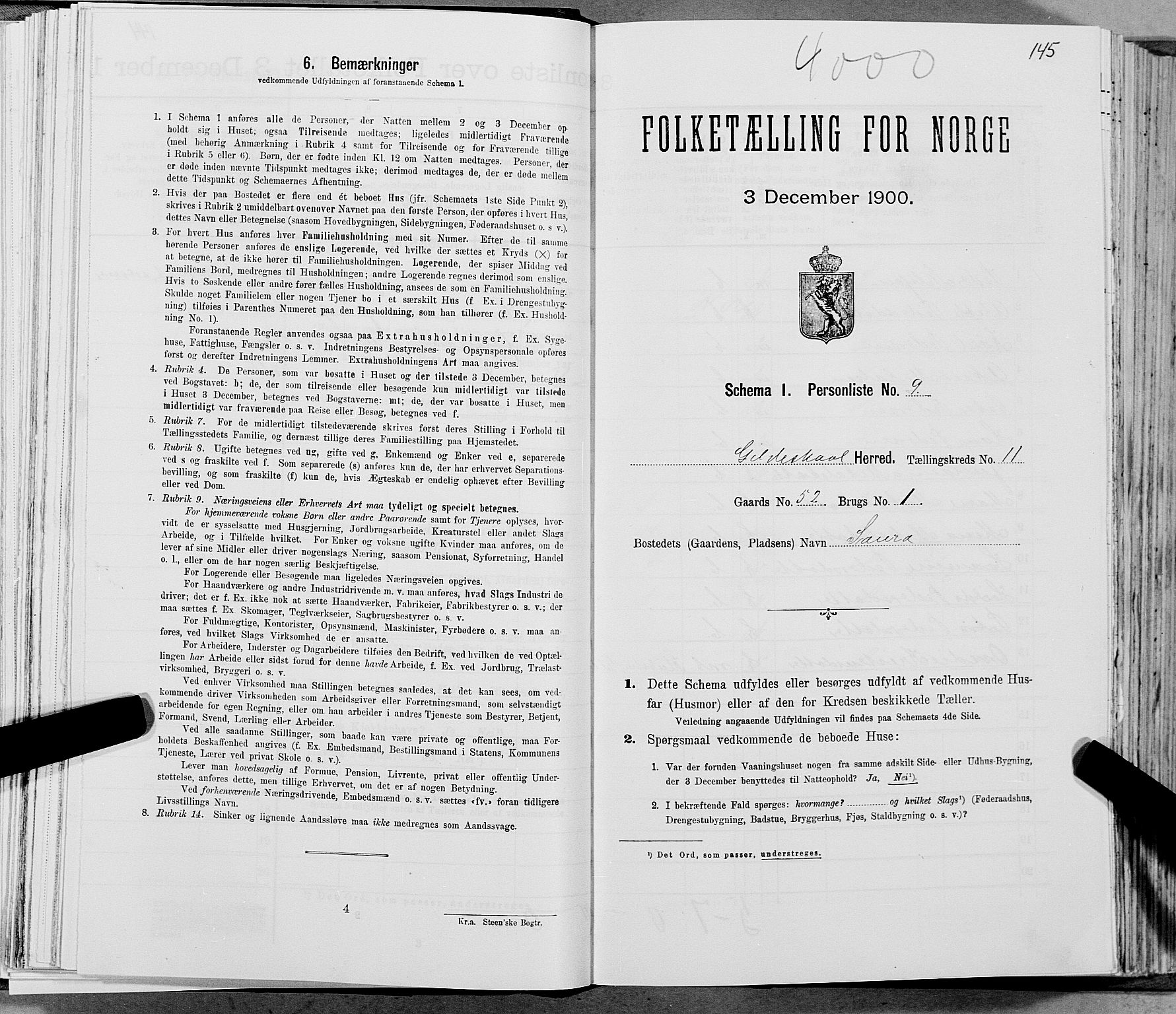 SAT, Folketelling 1900 for 1838 Gildeskål herred, 1900, s. 1128