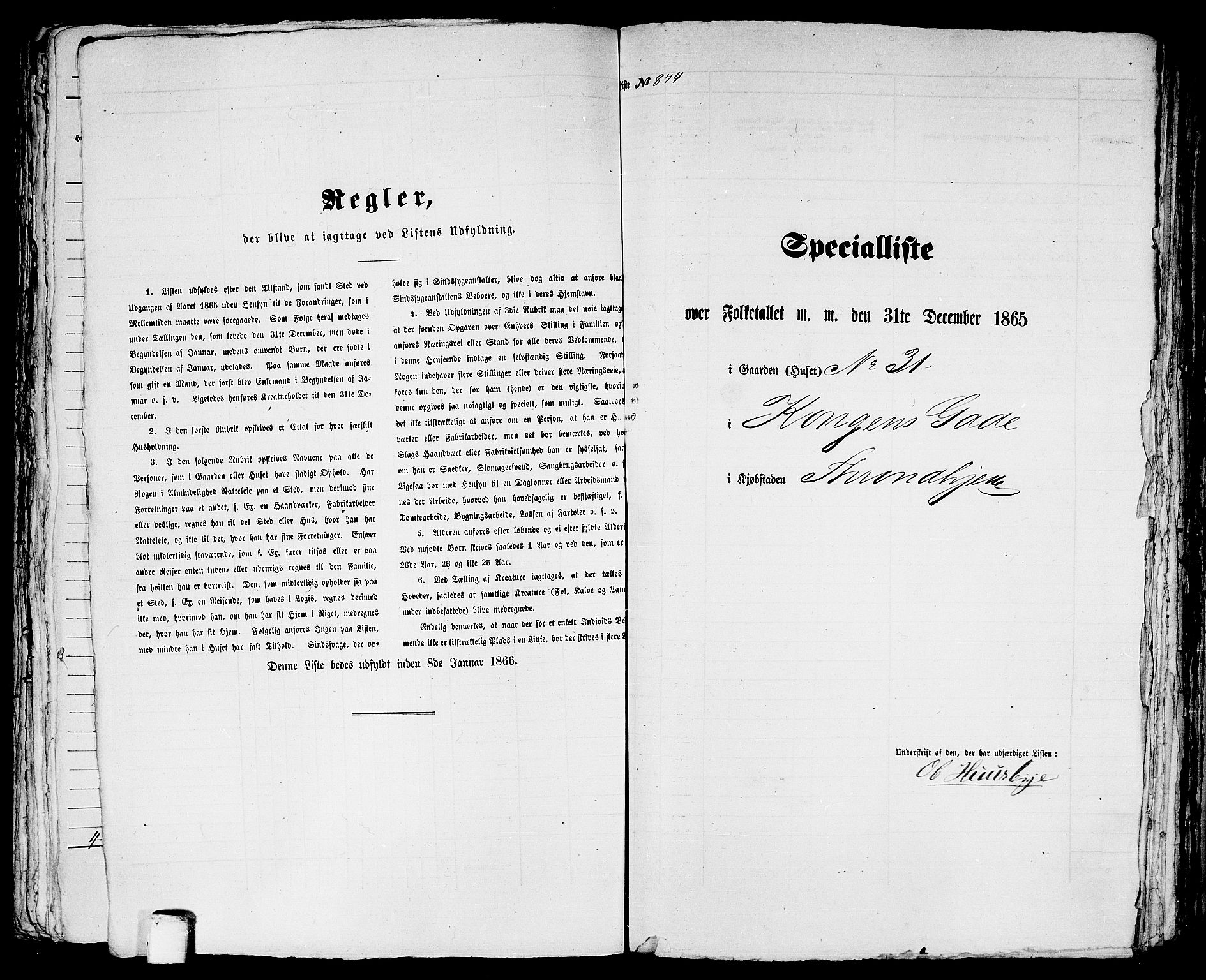 RA, Folketelling 1865 for 1601 Trondheim kjøpstad, 1865, s. 1821