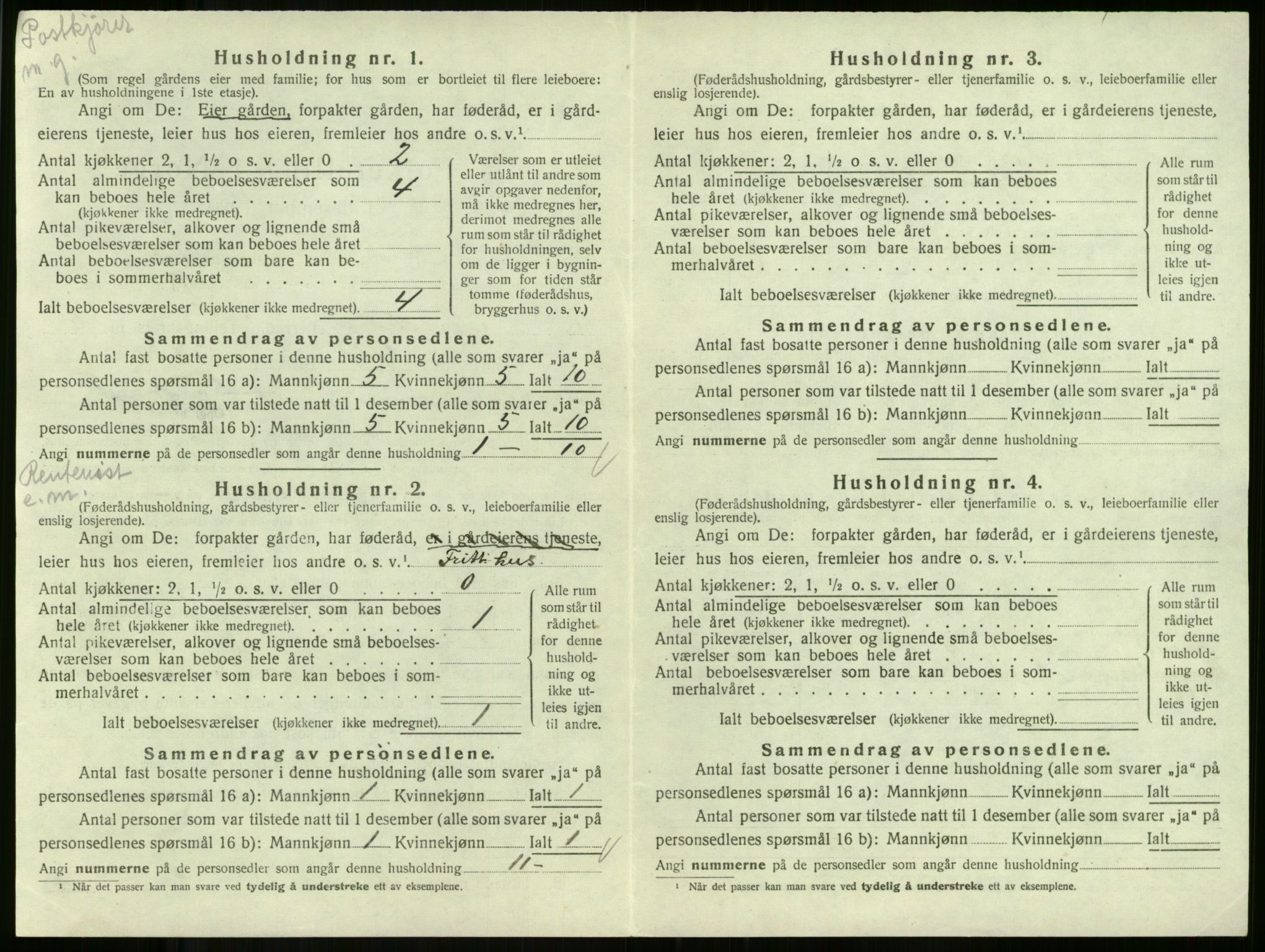 SAKO, Folketelling 1920 for 0719 Andebu herred, 1920, s. 407