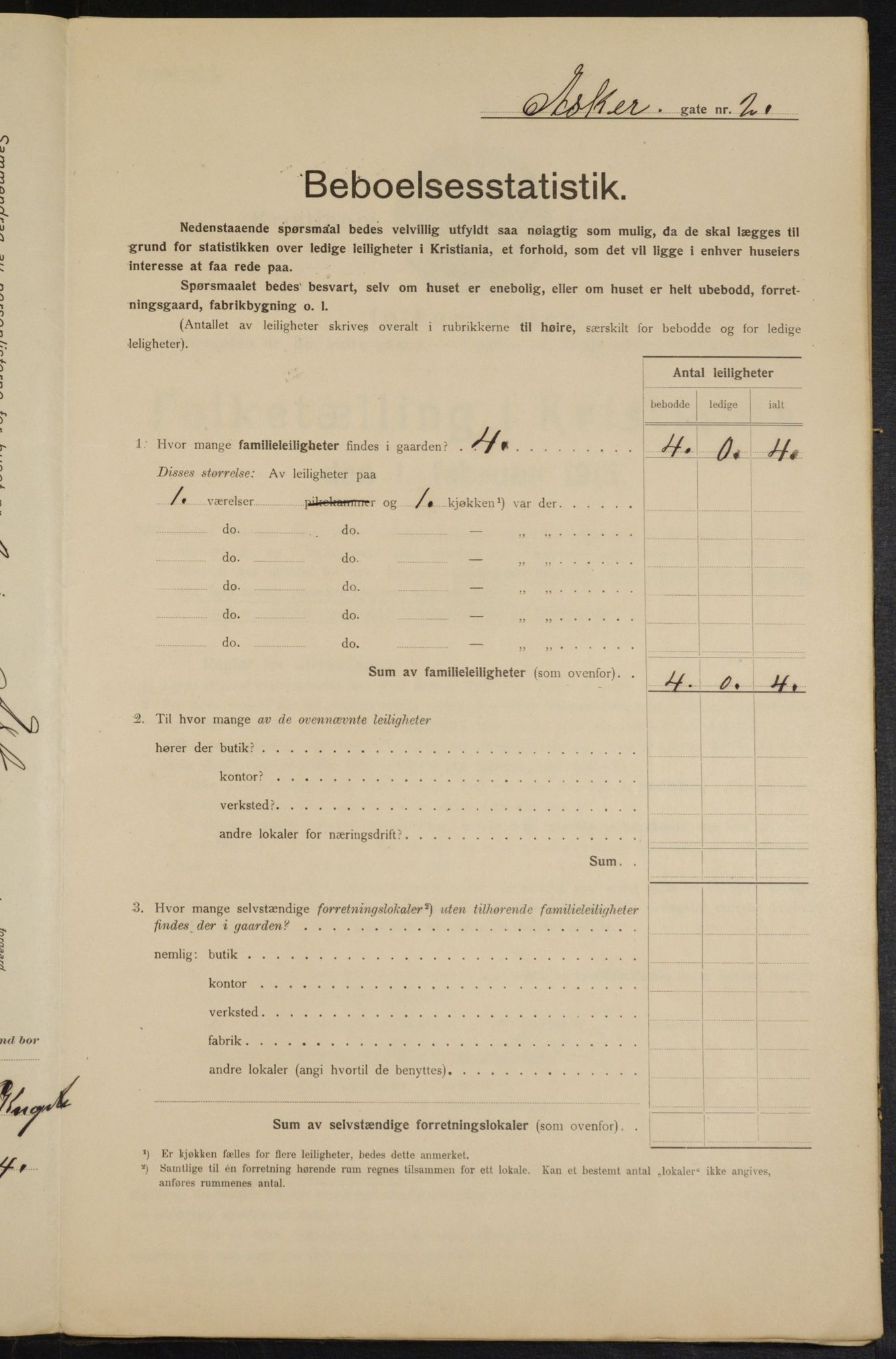 OBA, Kommunal folketelling 1.2.1915 for Kristiania, 1915, s. 2583